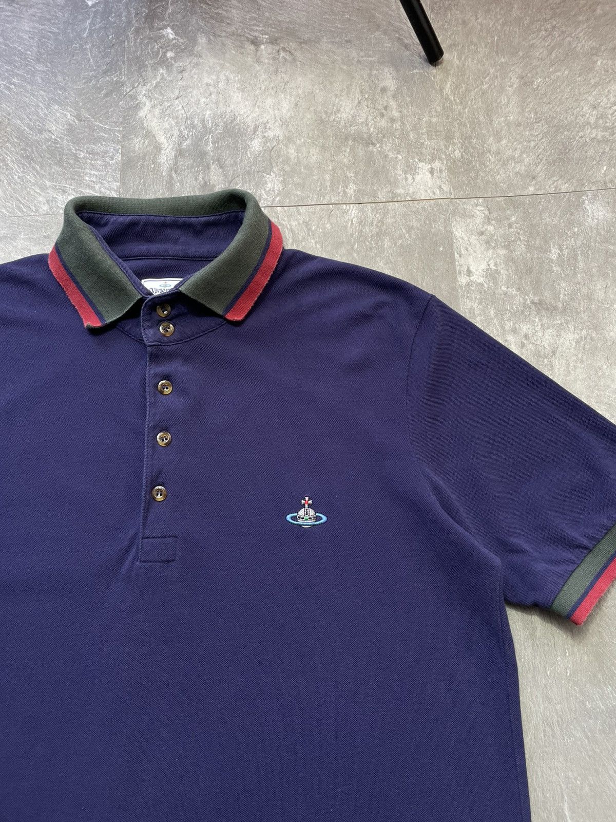 Vivienne Westwood Vivienne Westwood Polo Shirt Big Logo Orb Size US L / EU 52-54 / 3 - 2 Thumbnail