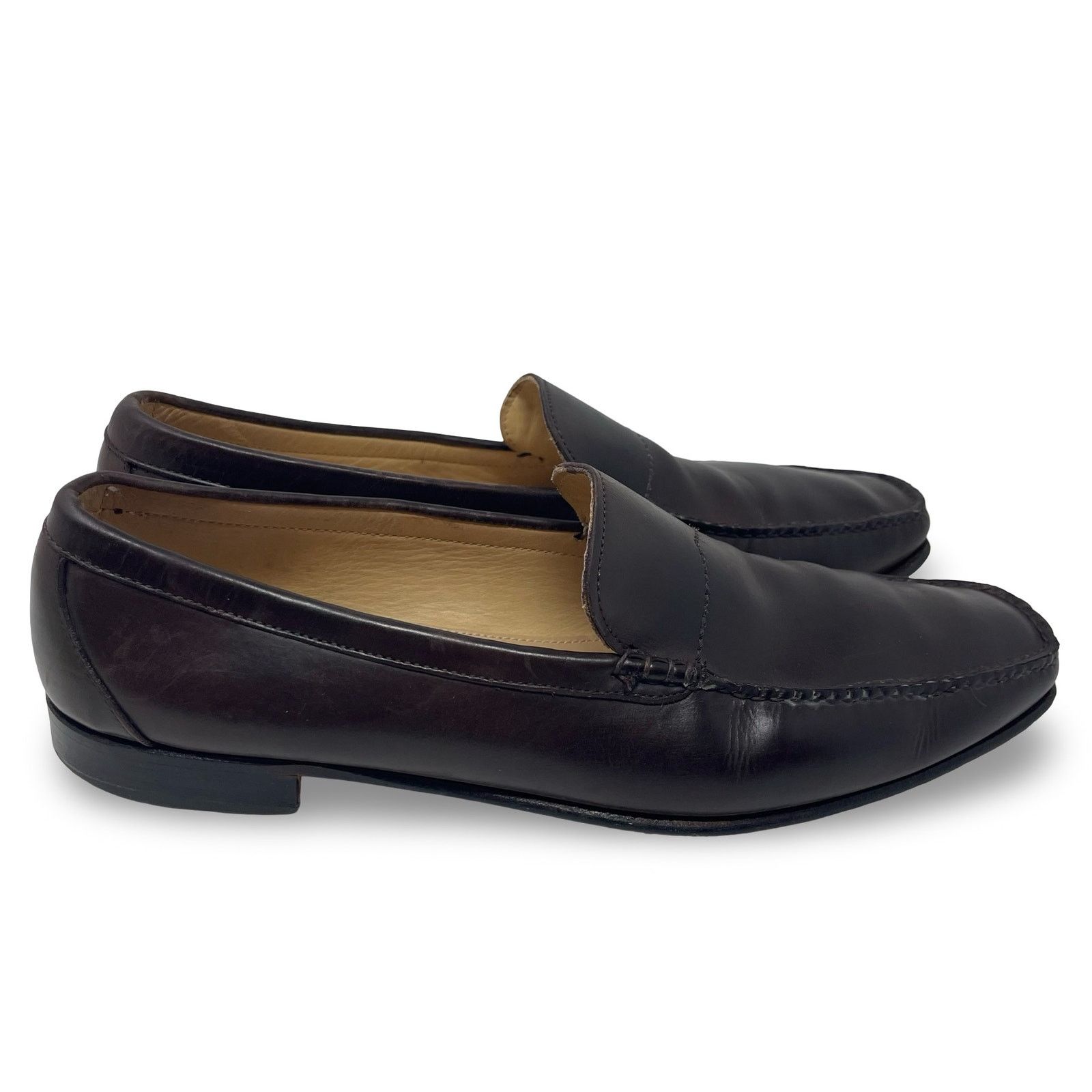 Allen Edmonds Allen Edmonds Campbell Brown Leather Dress Shoes Loafers 12 Size US 12 / EU 45 - 2 Thumbnail