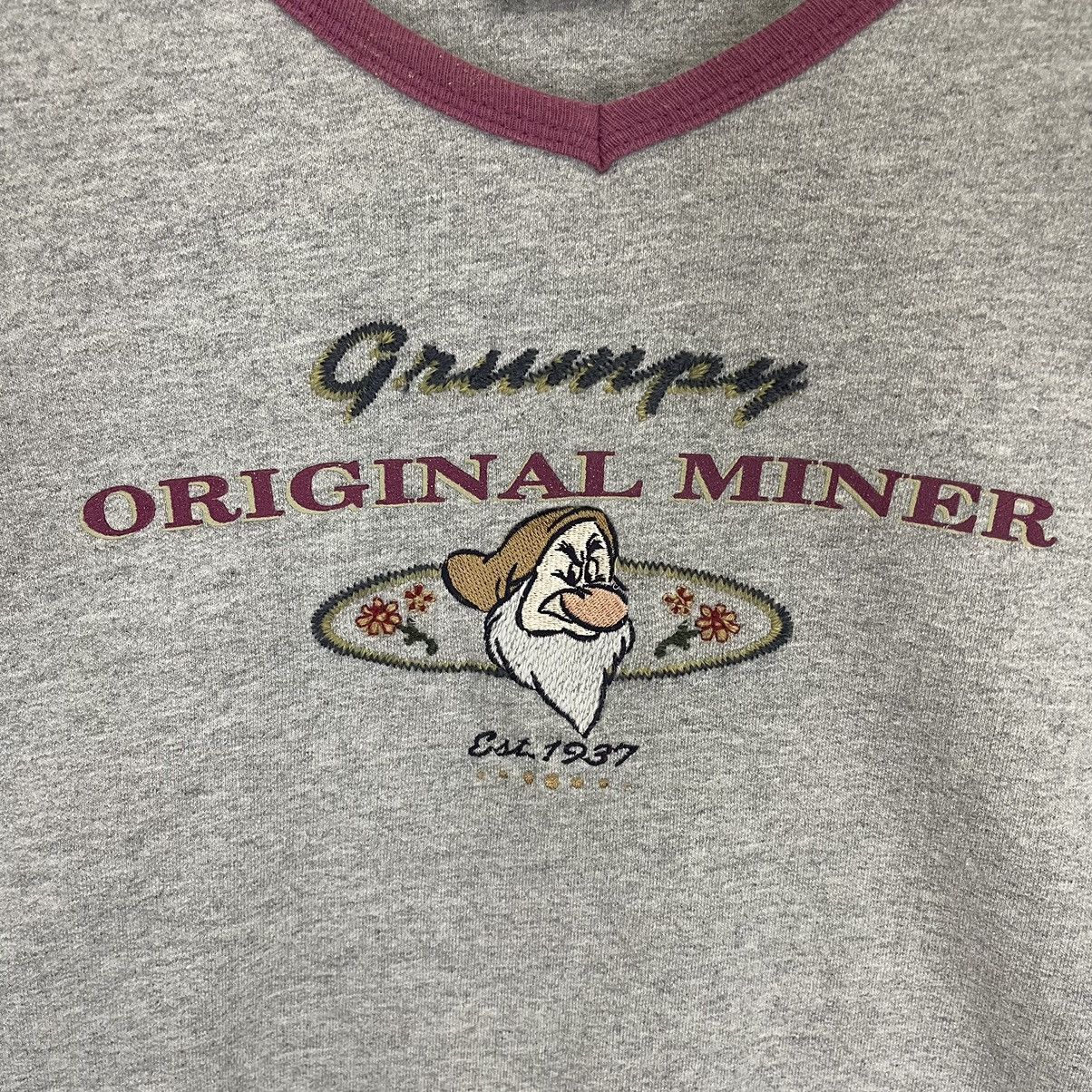 Cartoon Network × Japanese Brand × Vintage Vintage 90s Grumpy Big Logo Vneck Cropped Sweatshirt Size US L / EU 52-54 / 3 - 5 Thumbnail