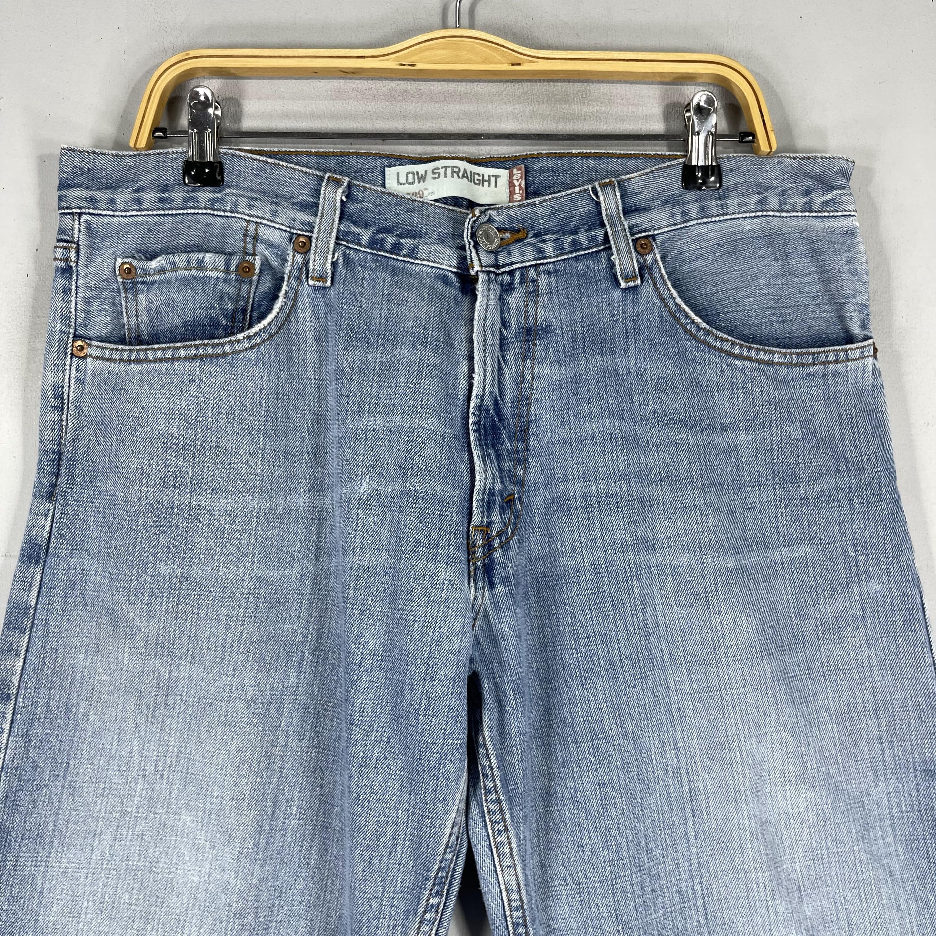 Levi's × Vintage W35 L29 Vintage Levis 529 Low Rise Straight Distressed Jeans Size US 35 - 2 Thumbnail