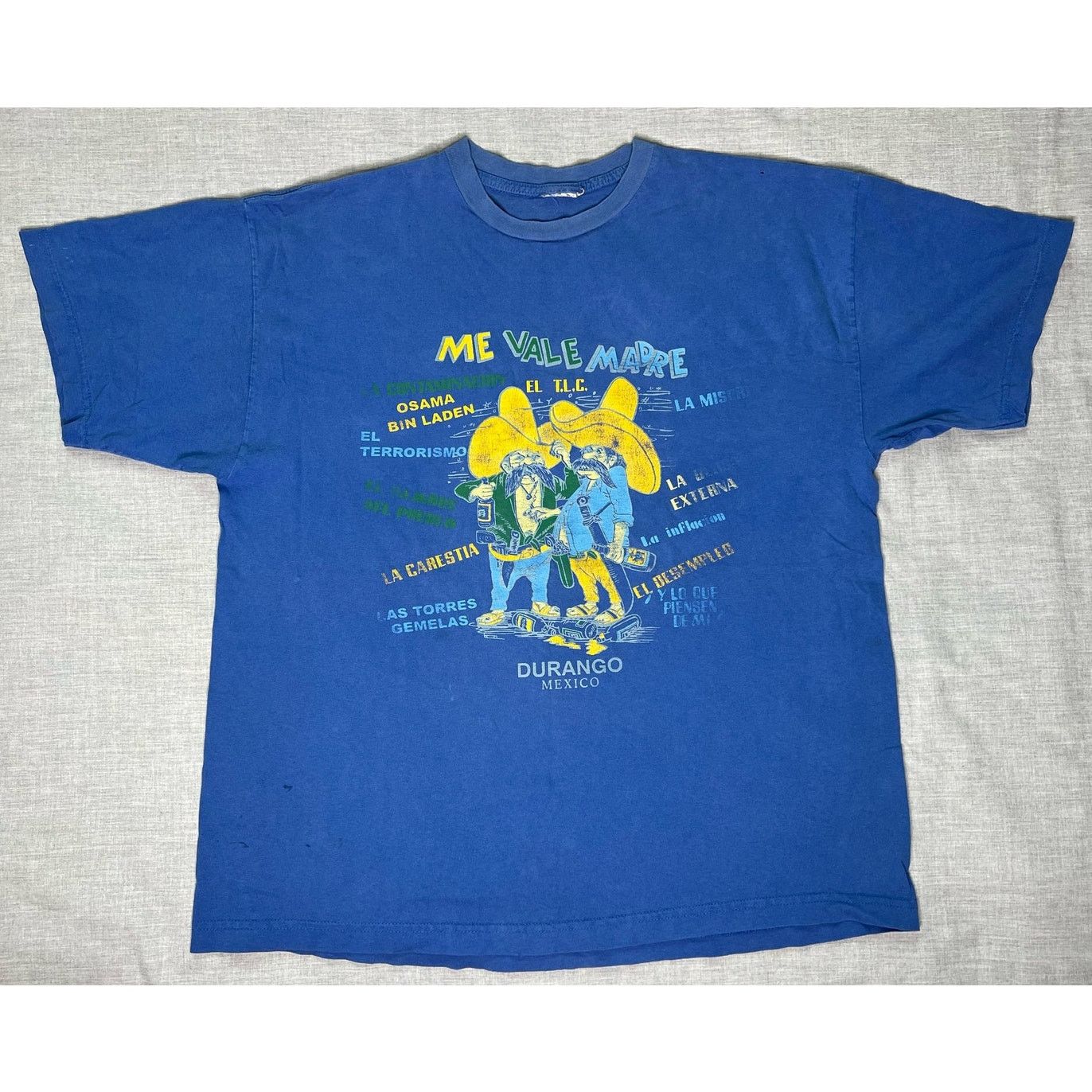 Vintage Vintage Me Vale Madre Durango Mexico Novelty T-Shirt XL Size US XL / EU 56 / 4 - 1 Thumbnail