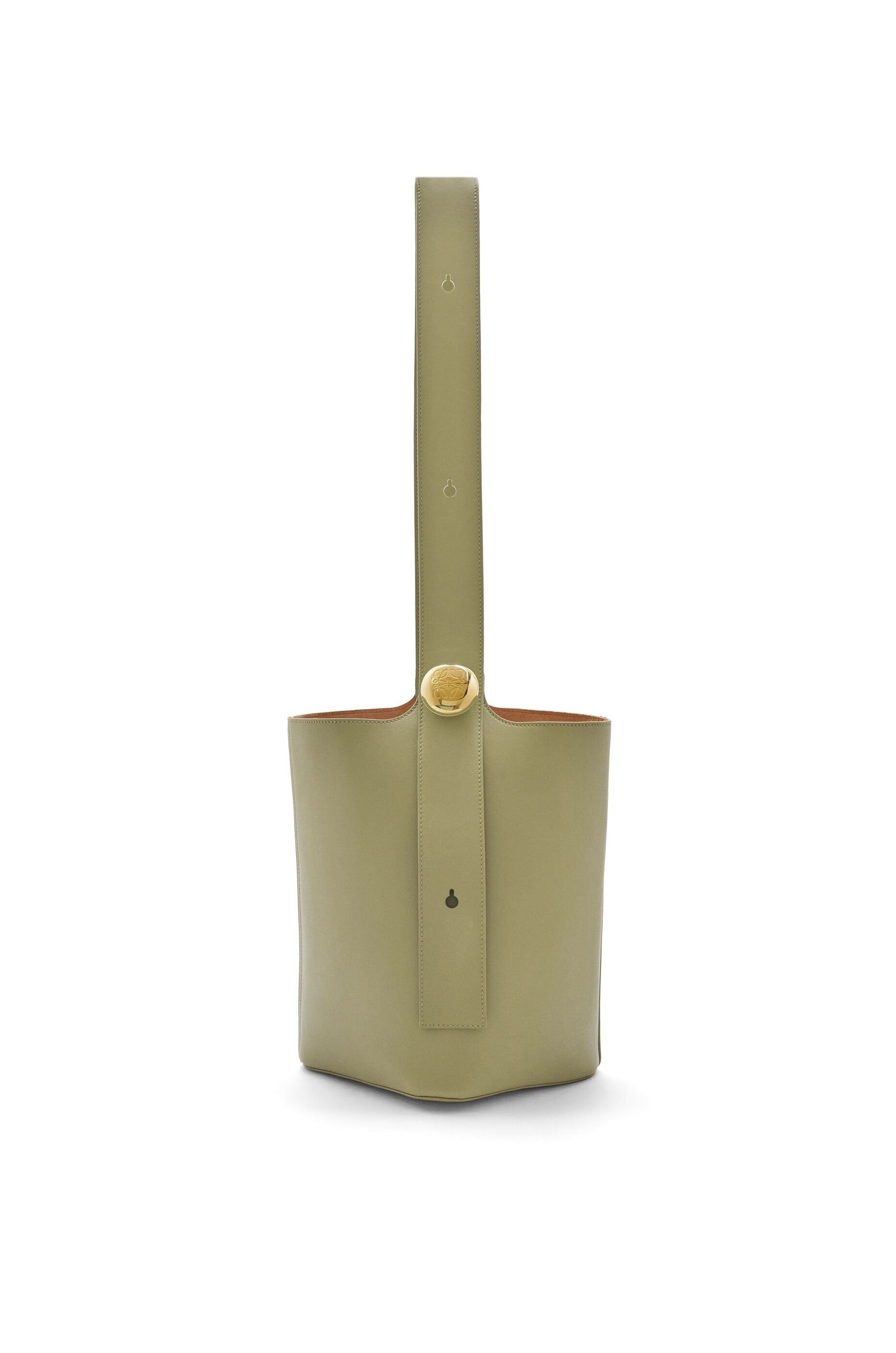 Loewe o1in1g0426 Size: OS/ Medium Pebble Bucket Bag in Green Size ONE SIZE - 4 Thumbnail