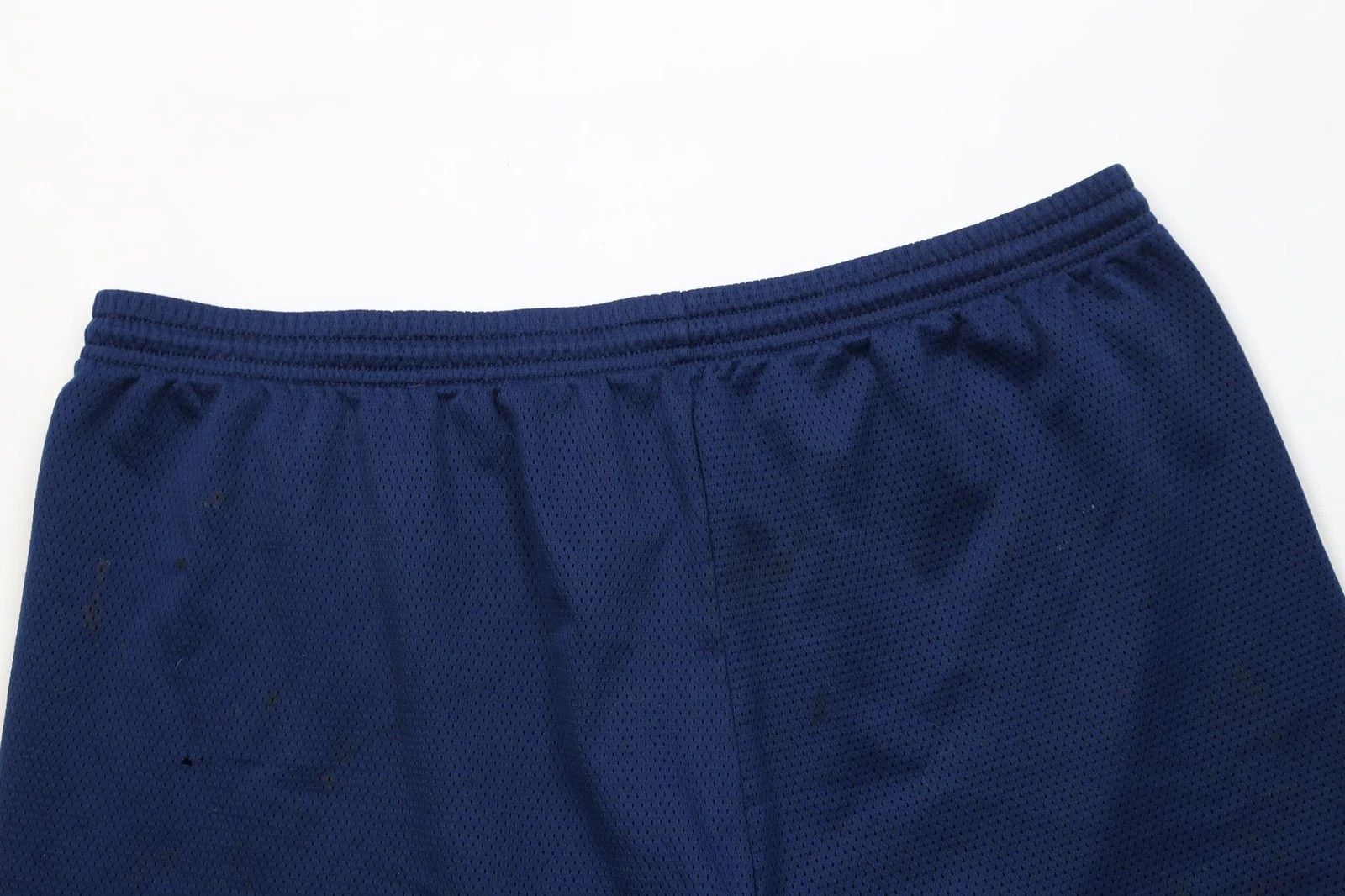 Nike AS IS Vintage 90s Nike Above Knee Mesh Shorts Navy Blue Size US 36 / EU 52 - 2 Thumbnail