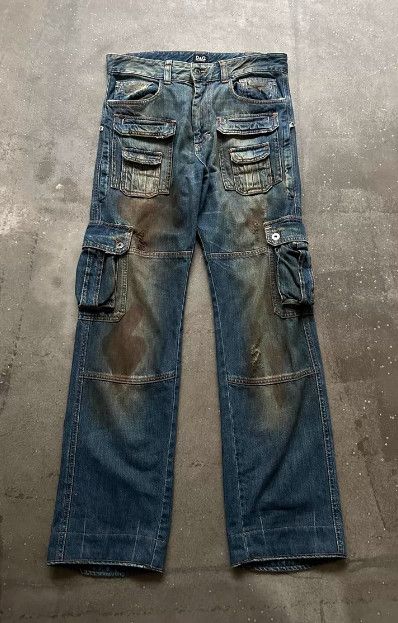 Dolce & Gabbana Dolce & Gabbana Mud-Dyed Cargo “Bomb” Pants Size US 42 / EU 58 - 1 Thumbnail