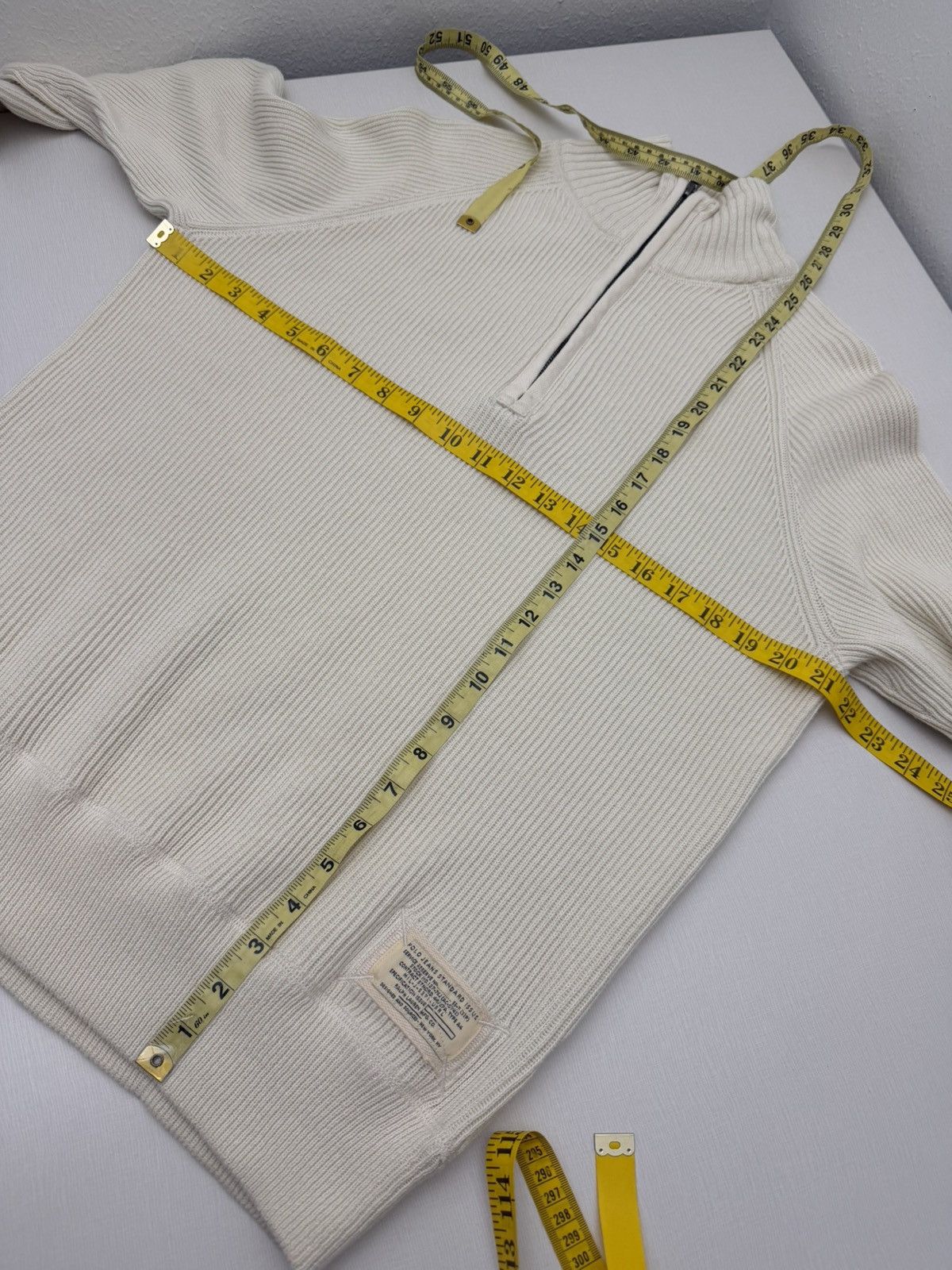 Polo Ralph Lauren Polo Jeans Co. Ralph Lauren MFG Cream Standard Issue Ribbed Size US L / EU 52-54 / 3 - 7 Thumbnail