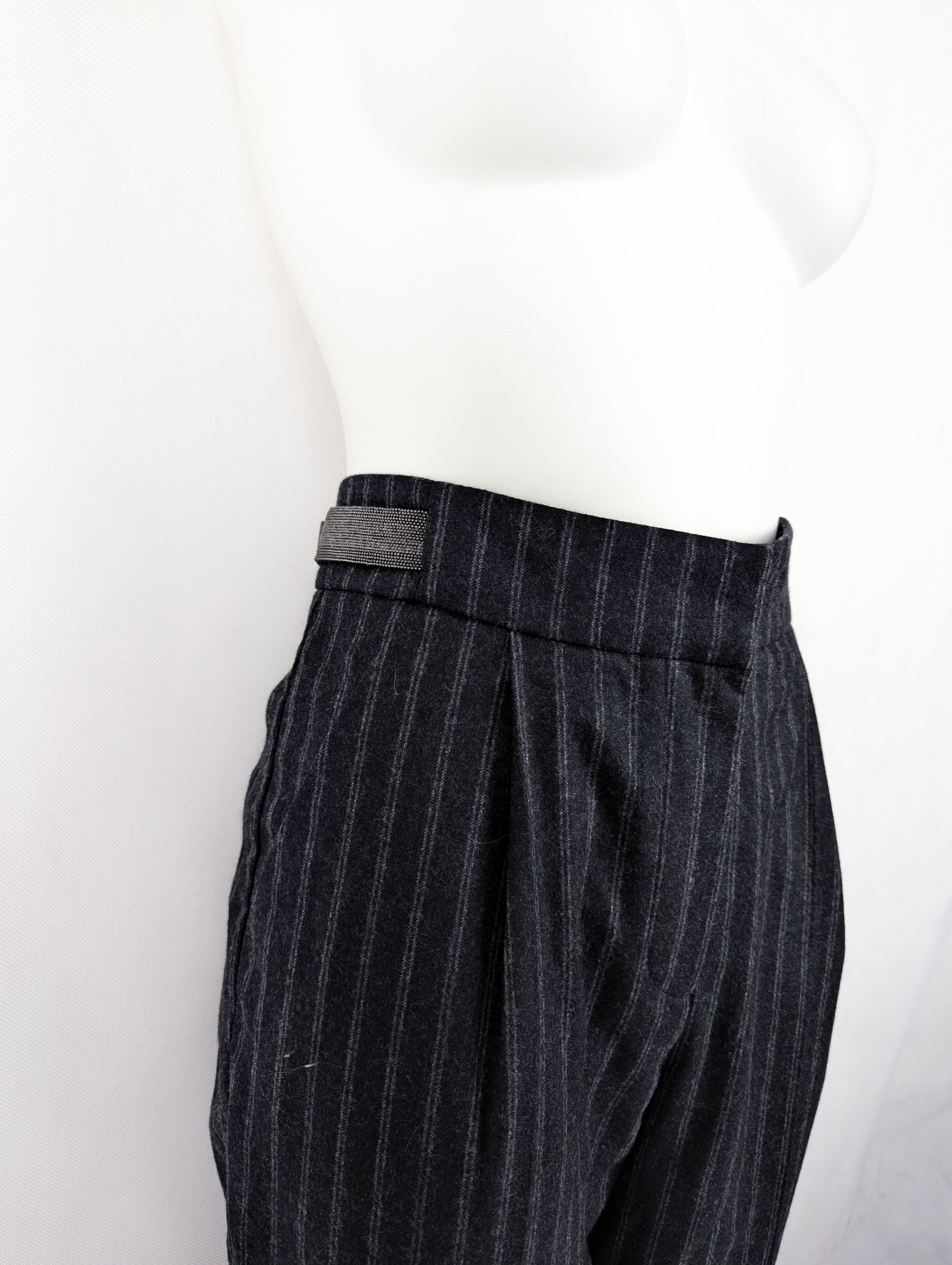 Brunello Cucinelli brunello cucinelli wool trousers pants Size 26" / US 2 / IT 38 - 2 Thumbnail