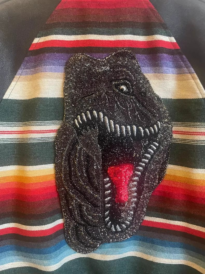 Saint Laurent Paris Saint Laurent Paris Tyrannosaurus rex leather jacket-2506 Size US L / EU 52-54 / 3 - 1 Thumbnail