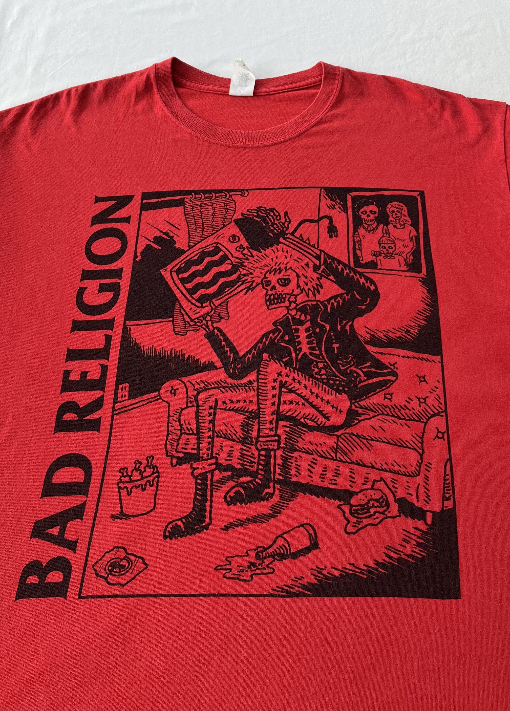 Band Tees Vintage 2000s Bad Religion Skull Punk Rock T-shirt Size US XL / EU 56 / 4 - 3 Thumbnail