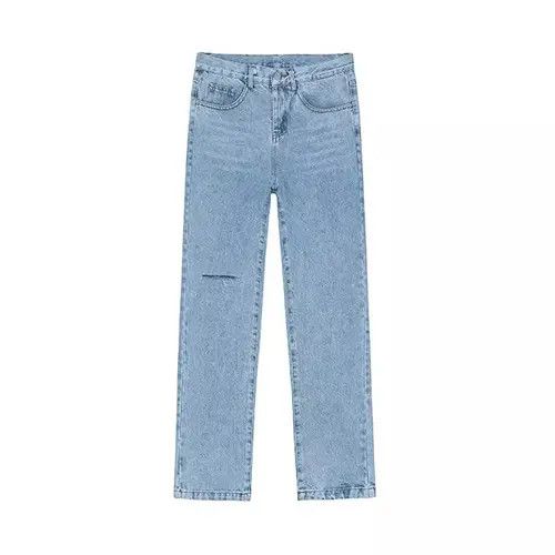 Jean Skinny Blue Distressed Denim Jeans, Ripped Jeans Size US 32 / EU 48 - 5 Thumbnail