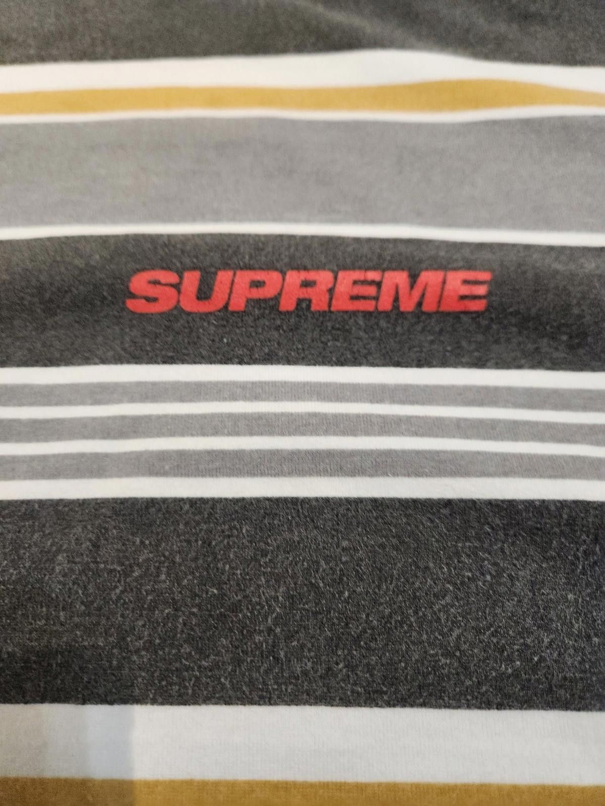 Supreme Supreme Striped T-Shirt Black & Gold Men's Large Size US L / EU 52-54 / 3 - 2 Thumbnail