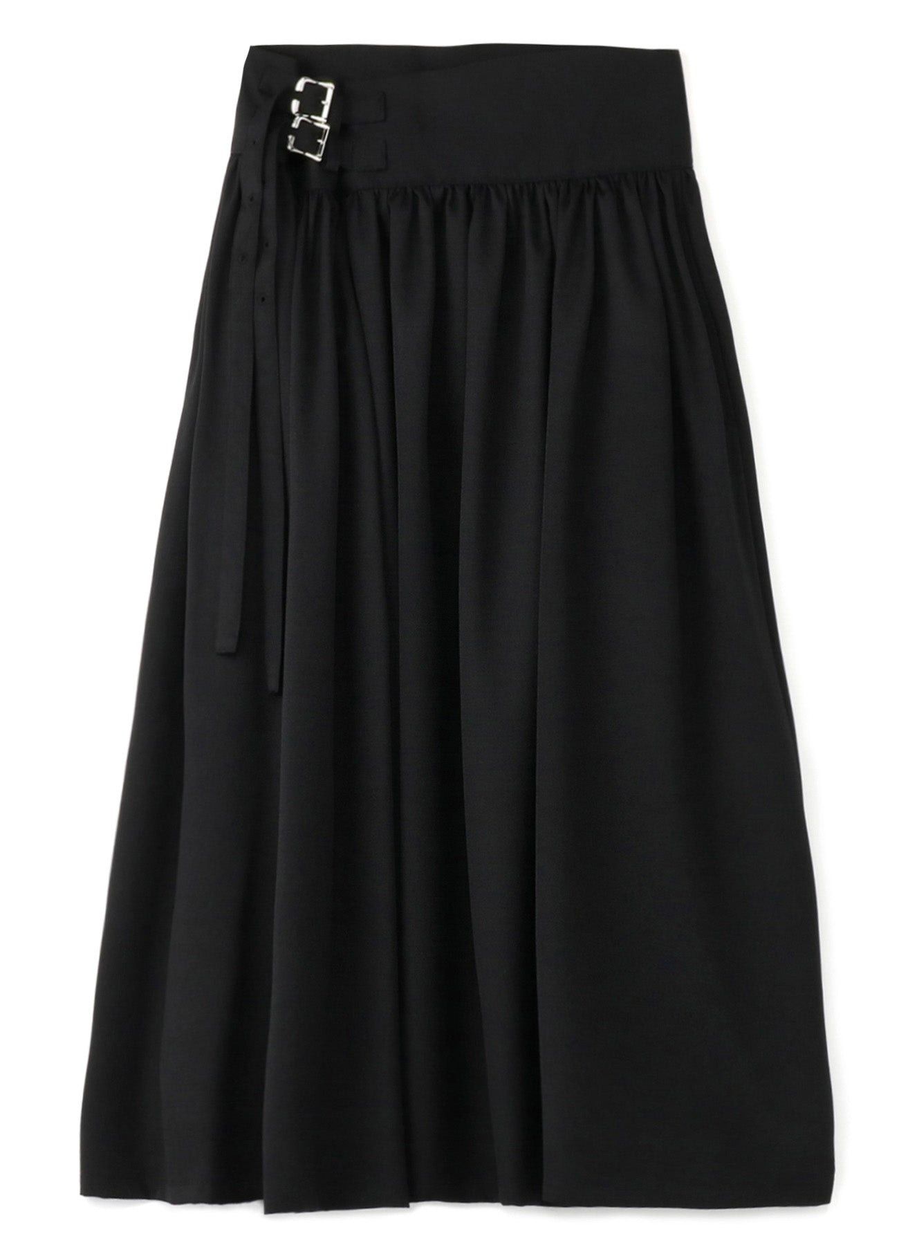 Limi Feu LIMI feu Yohji Yamamoto - W/Gabardine Long Gathered Skirt Size 29" - 6 Thumbnail