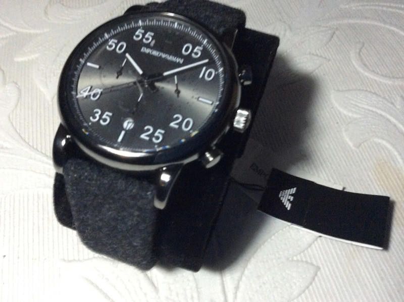 Emporio Armani Emporio Armani men's black watch Size ONE SIZE - 9 Thumbnail