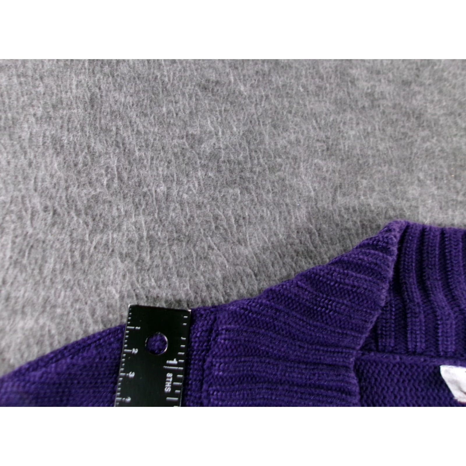 Worthington Worthington Shrug Women L Purple Button 90s Preppy Knit Shrug Shirt/Jumper Cozy Everyday Layering Women Size ONE SIZE - 4 Thumbnail