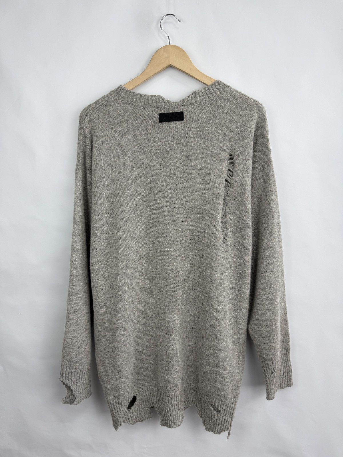 Diesel 🇮🇹 Diesel Distressed Alpaca Wool Knit Sweater Made in Italy Size L / US 10 / IT 46 - 15 Thumbnail