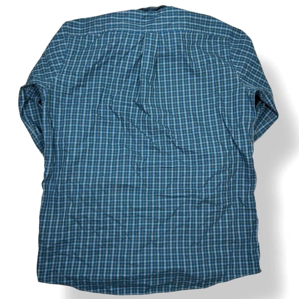 Vintage L.L.Bean Blue Plaid Button-Down Shirt Casual Long Sleeve Cotton Men's Lg Size US L / EU 52-54 / 3 - 2 Thumbnail