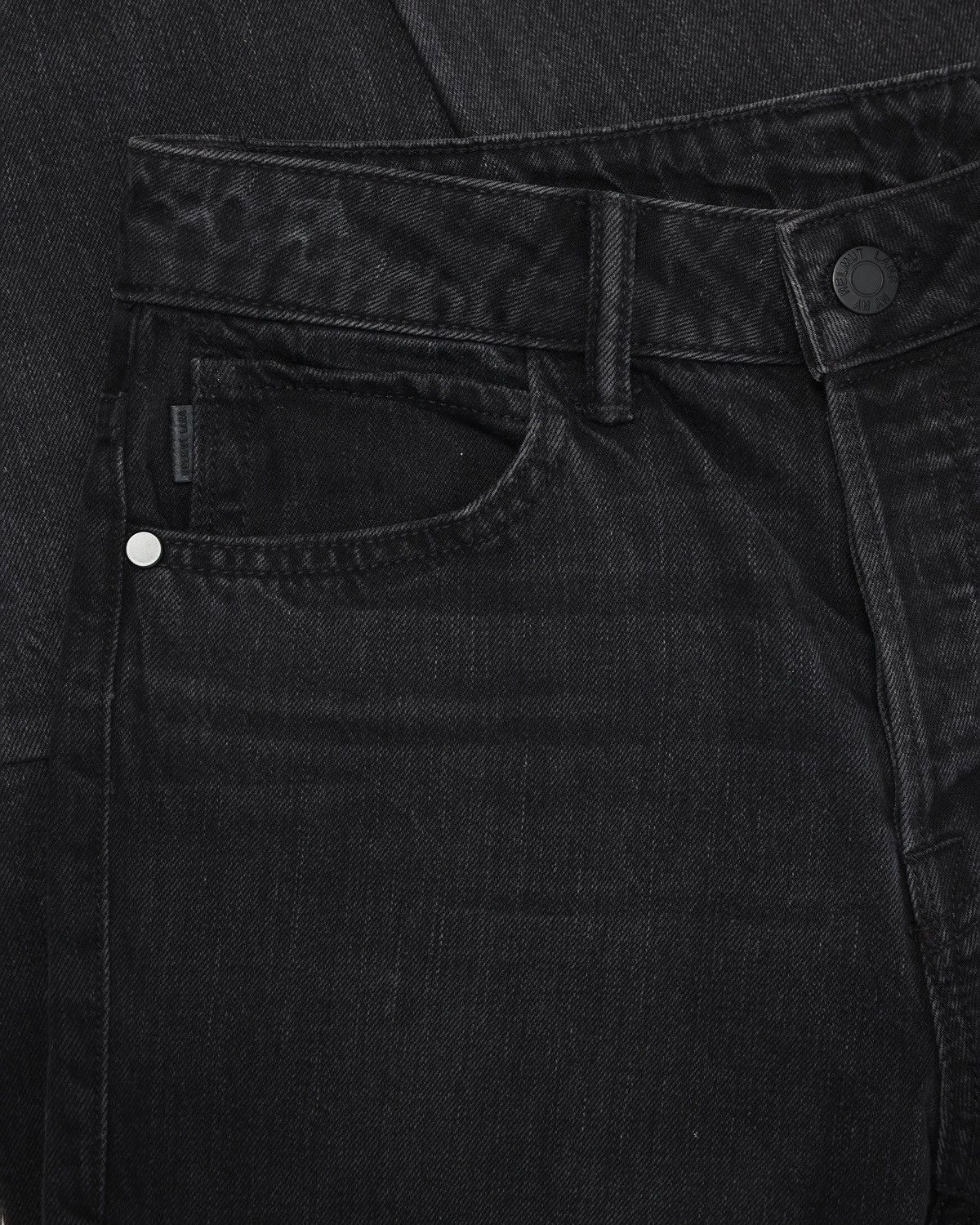 Helmut Lang “High Rise Crop Slim Vintage Black Patchwork” Denim Size US 27 - 4 Thumbnail