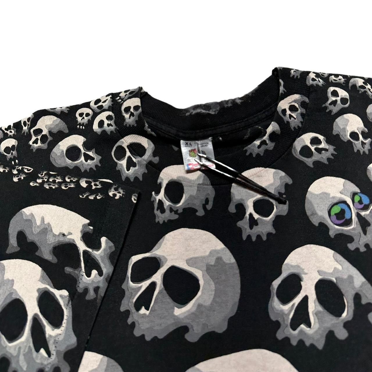 Liquid Blue × Vintage Vintage Liquid Blue Skullpile Skull Skeleton AOP T-Shirt Size US XL / EU 56 / 4 - 4 Thumbnail