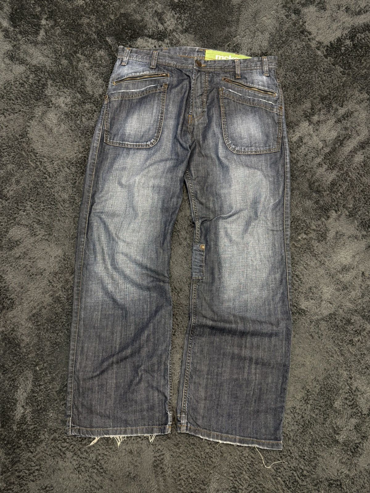 Japanese Brand Vintage 2000s Distressed Baggy Buckle Jeans Levis Style Size US 34 / EU 50 - 5 Thumbnail