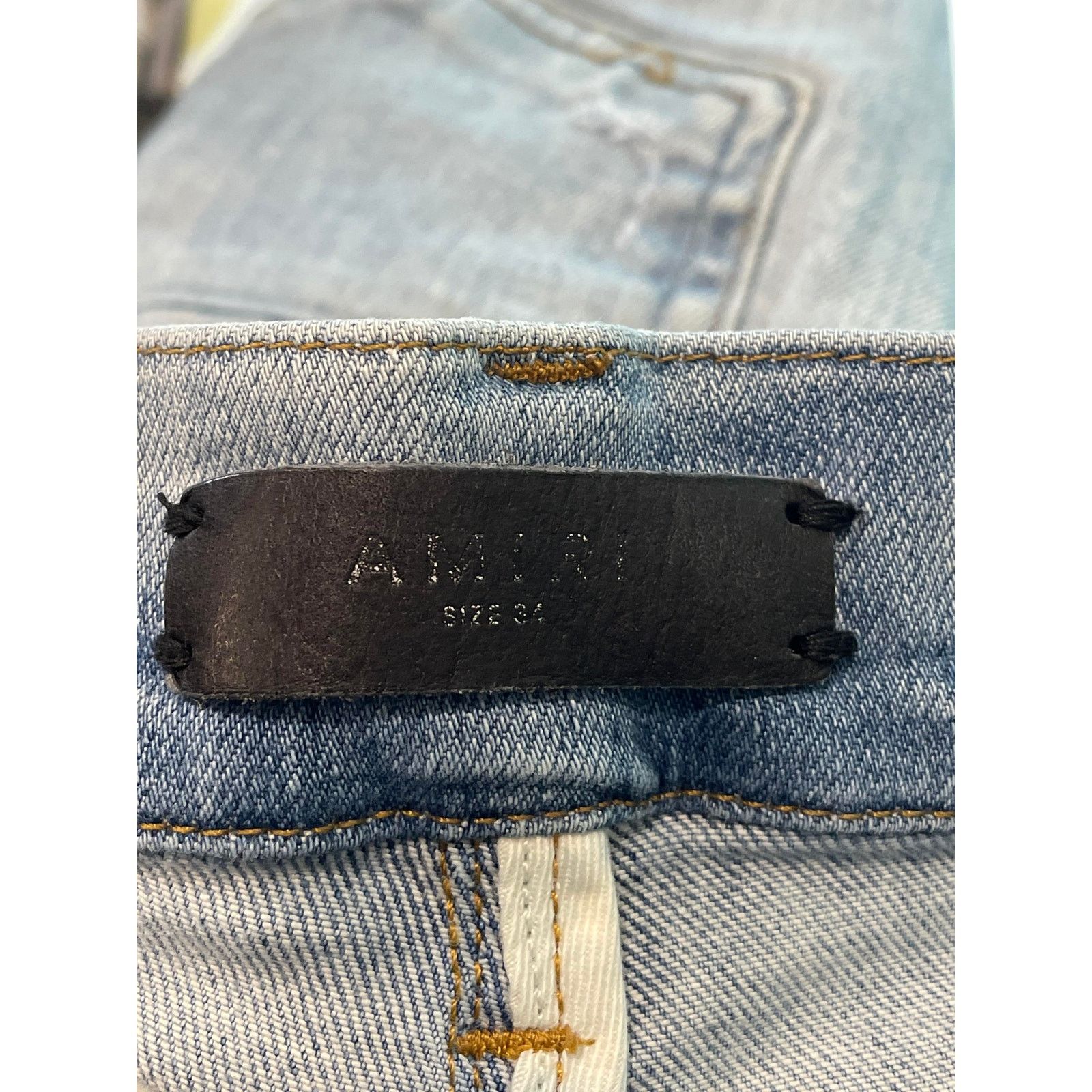Amiri Amiri Thrasher Multi Color Light Wash Jeans Size US 34 / EU 50 - 9 Thumbnail