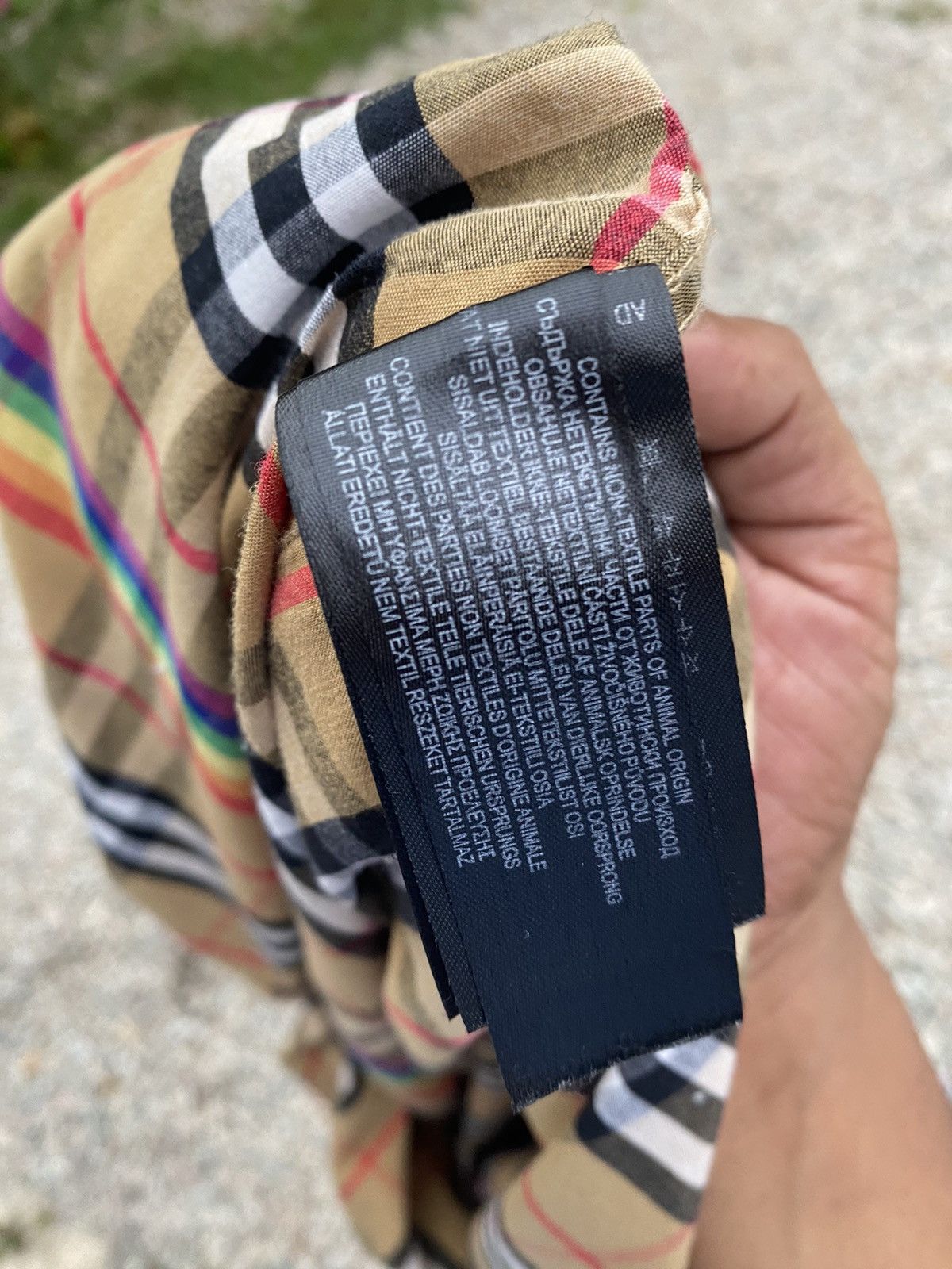 Burberry × Burberry Prorsum Burberry checkered rainbow button ups made in italy Size US L / EU 52-54 / 3 - 10 Thumbnail