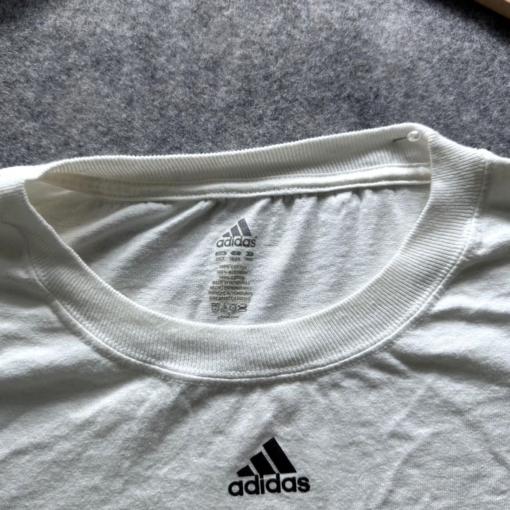 Adidas Adidas Mens XL White Hornets NBA Basketball Logo Graphic Tee Tagless Size US XL / EU 56 / 4 - 3 Thumbnail