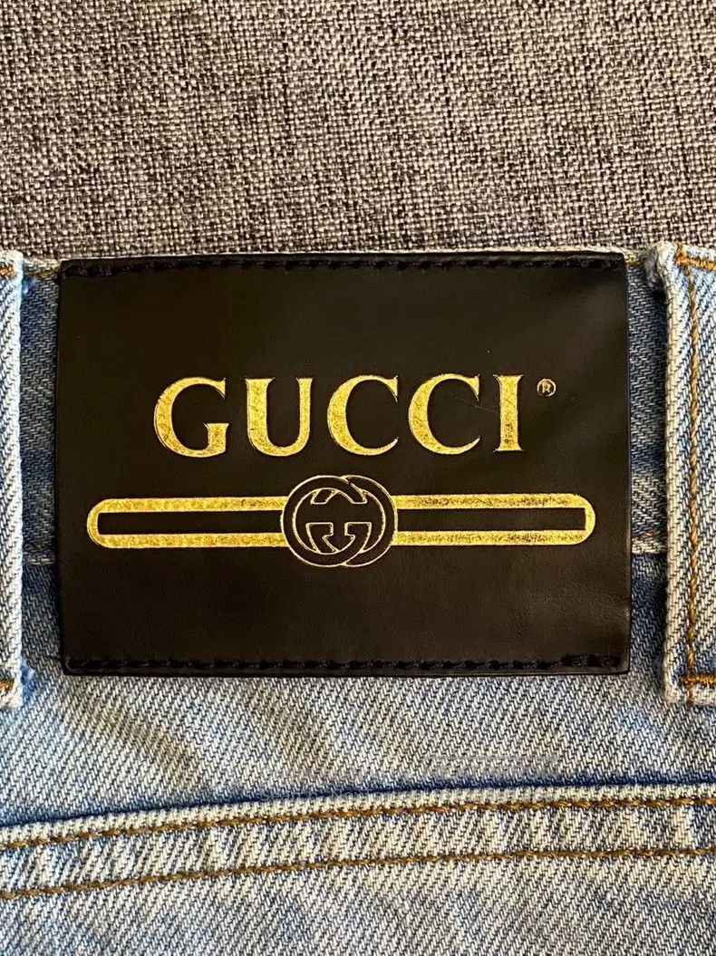 Gucci Gucci Logo pattern straight jeans Size US 32 / EU 48 - 7 Thumbnail