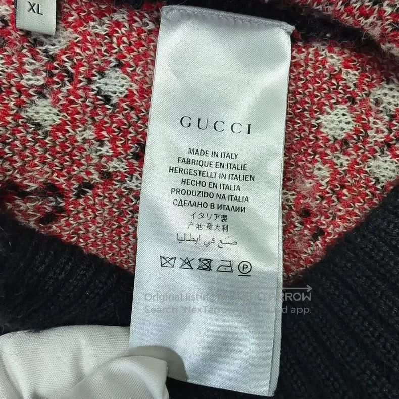 Gucci Gucci Red full-print logo cardigan coat Size US XL / EU 56 / 4 - 5 Thumbnail