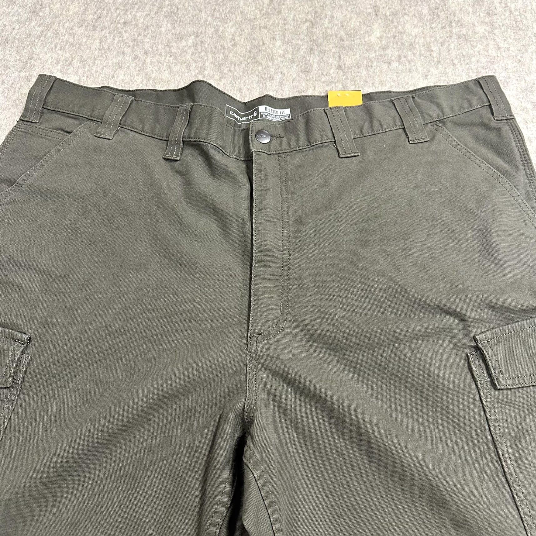 Carhartt Carhartt Shorts Mens 44 Green Rugged Flex Relaxed Fit Canvas Cargo Work Outdoor Size US 44 / EU 60 - 3 Thumbnail