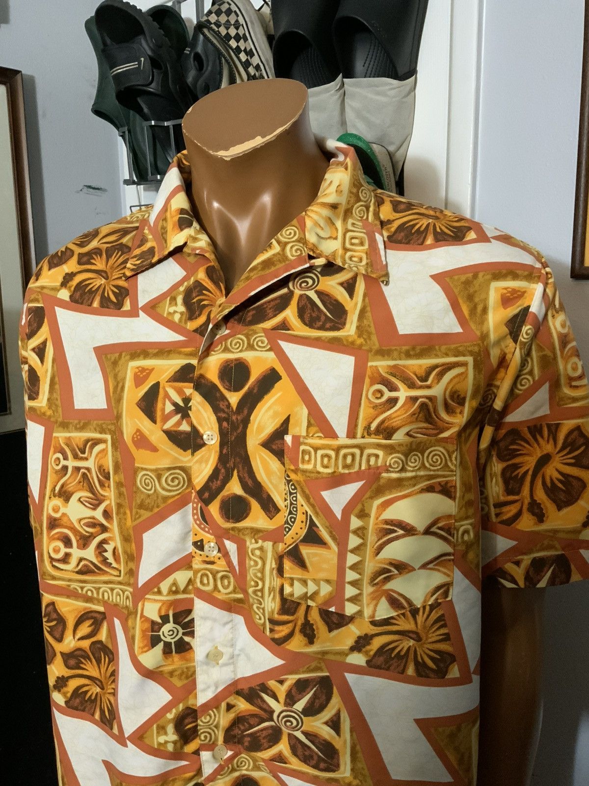 Rusty × Vintage Vintage Y2K Rusty Hawaiian Surf Loop Collar Camp Shirt Size US M / EU 48-50 / 2 - 10 Thumbnail