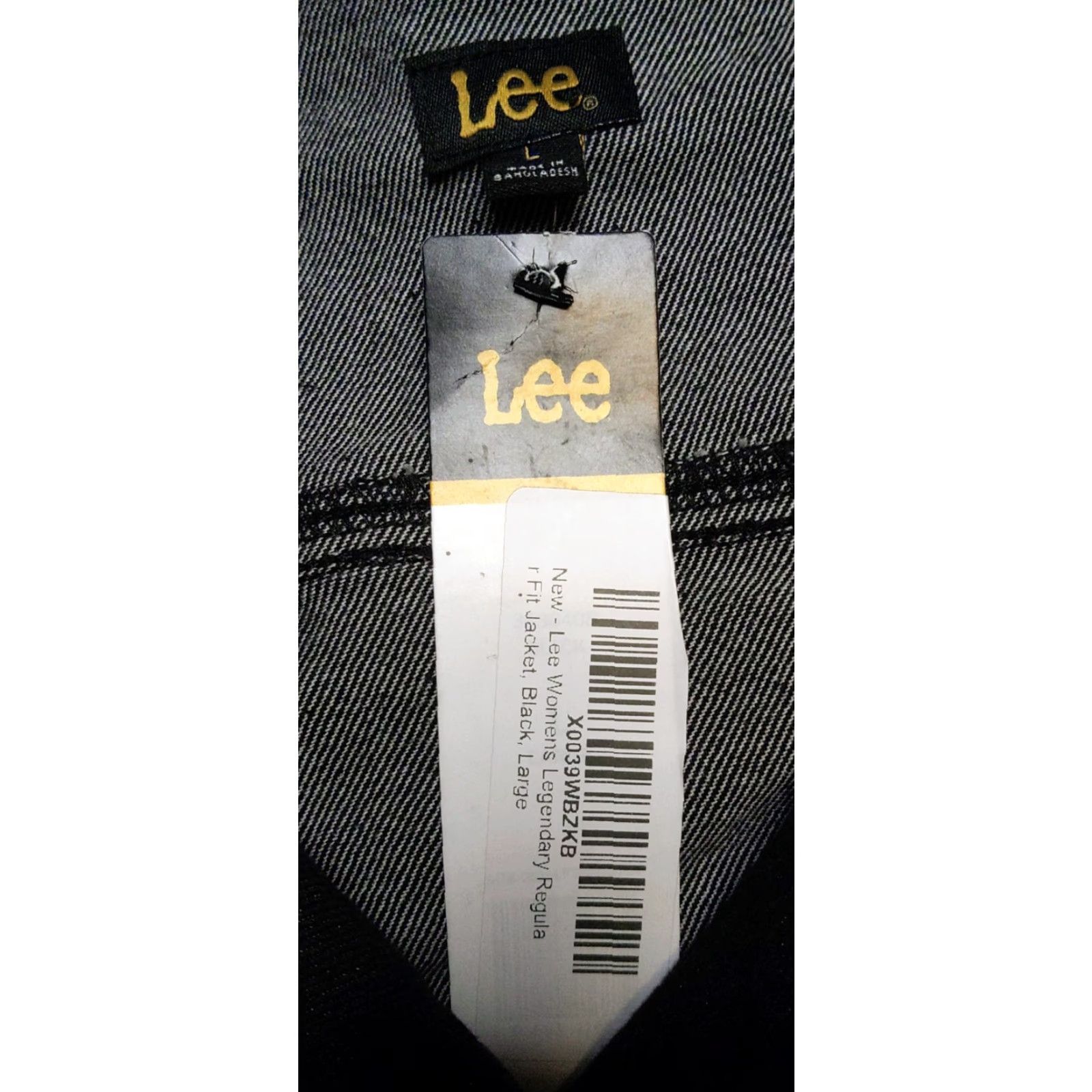 Lee Lee Denim Jacket Black Stretch Regular Fit L Womens Legendary Style Jacket Size L / US 10 / IT 46 - 7 Thumbnail