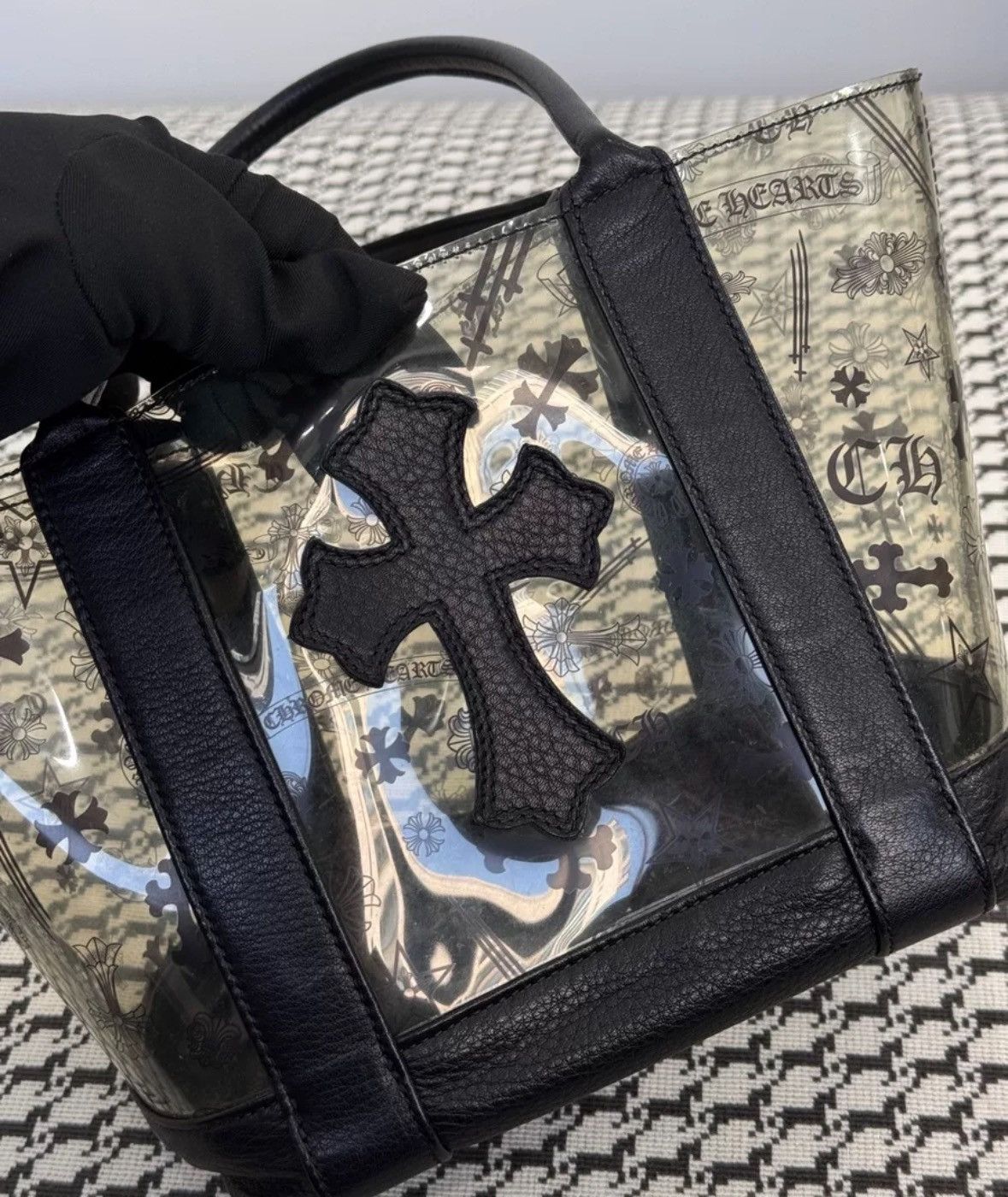 Chrome Hearts Cross patch pvc all over logo tote bag Size ONE SIZE - 3 Thumbnail