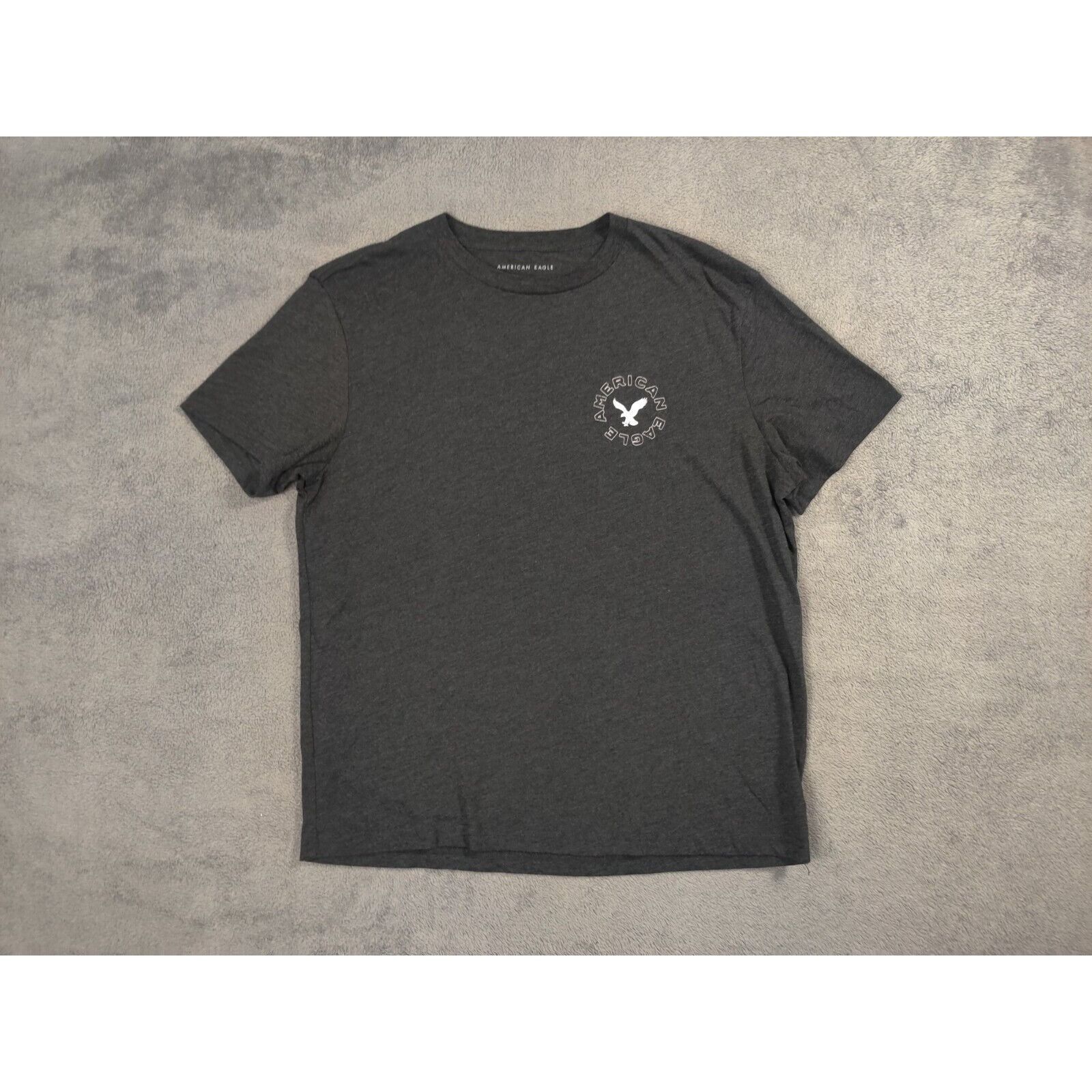 American Eagle Outfitters American Eagle Shirt Adult Mens Large Dark Gray Spell Out Size US L / EU 52-54 / 3 - 1 Thumbnail