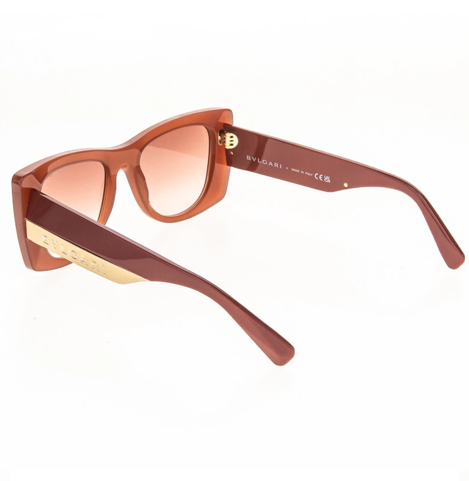 Bvlgari BVLGARI 40038 ROMA BV40038I Orange Brown Logo Sunglasses 44F Size ONE SIZE - 9 Thumbnail