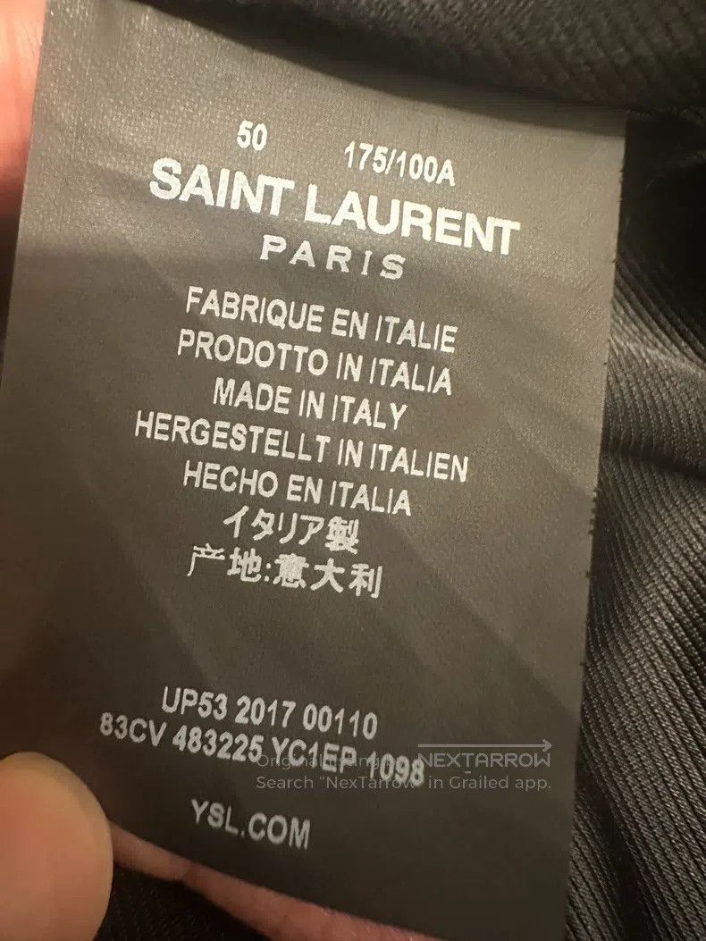 Saint Laurent Paris Saint Laurent Paris Distressed Vintage Biker Leather Jacke Size US M / EU 48-50 / 2 - 5 Thumbnail