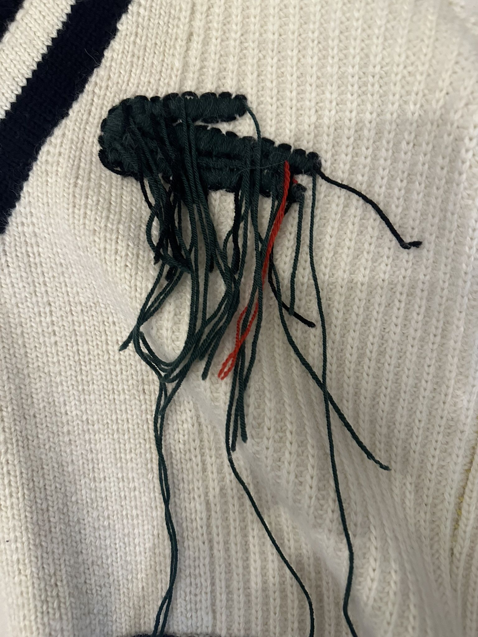 Lacoste Lacoste Runway FW19 - Asymmetrical Knit V-Neck Sweater  