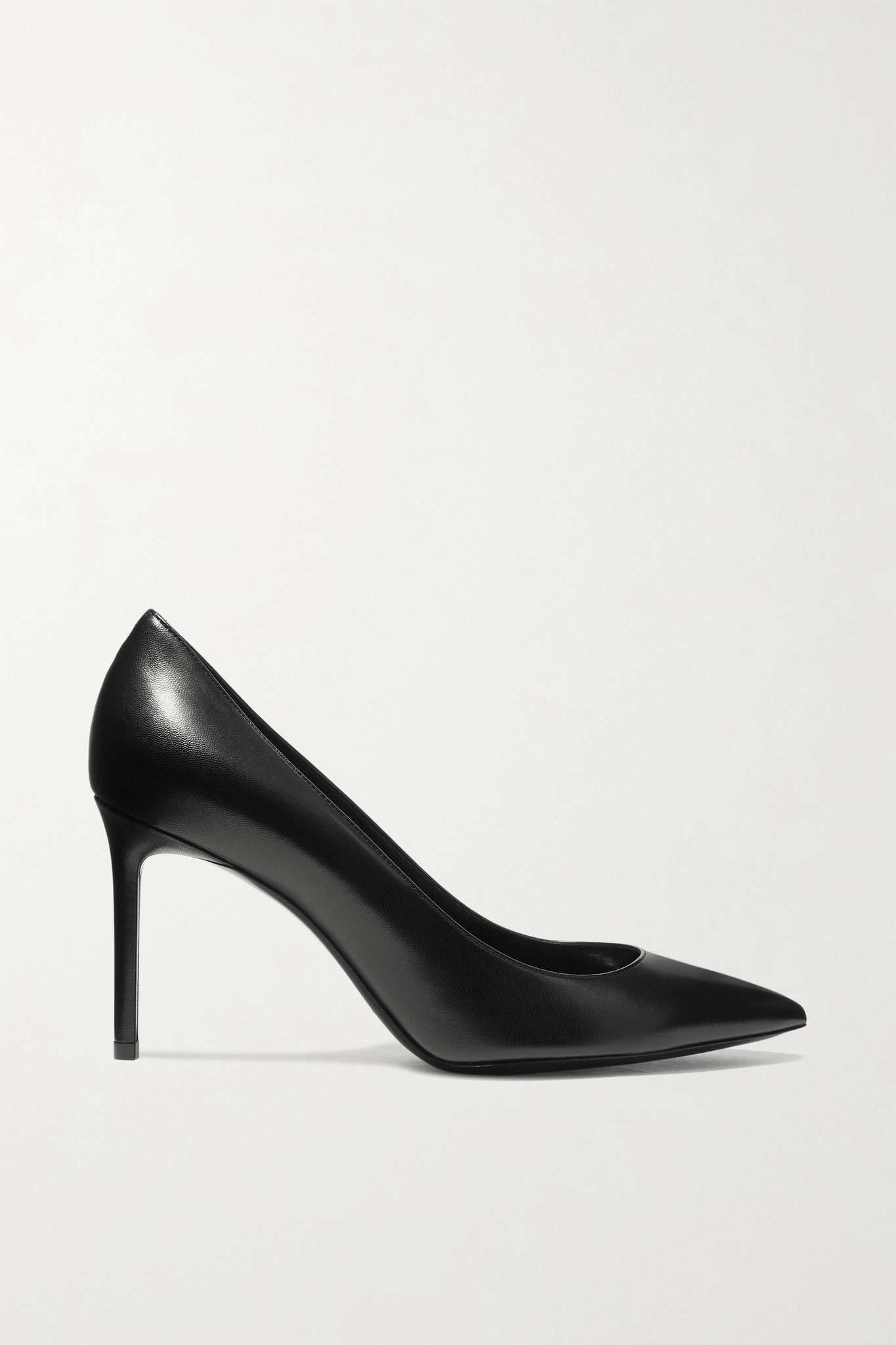 Saint Laurent Paris oc11z1125 Anja Pumps in Smooth Leather in Black Size US 12 / IT 42 - 1 Thumbnail