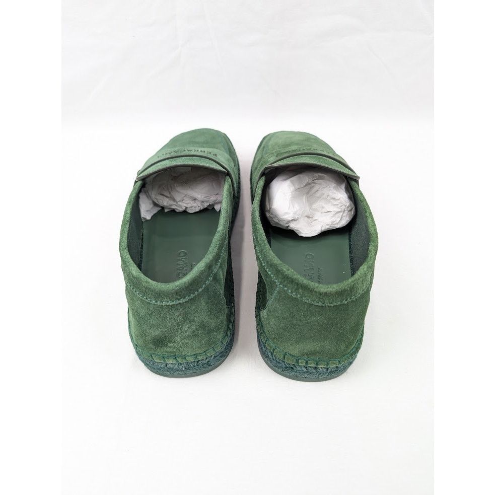 Salvatore Ferragamo o1rshd1 Suede Calf Desco Loafers in Forest Green Size US 9 / EU 42 - 19 Thumbnail