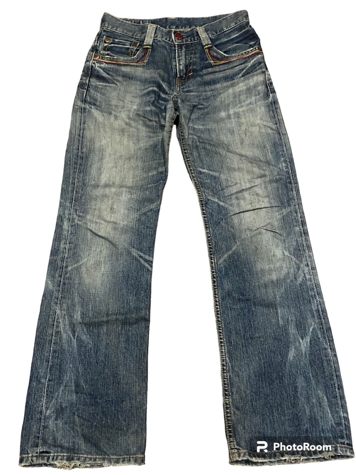 Edwin × Hysteric Glamour × Tornado Mart Flare jeans Edwin faded blue Size US 31 - 2 Thumbnail