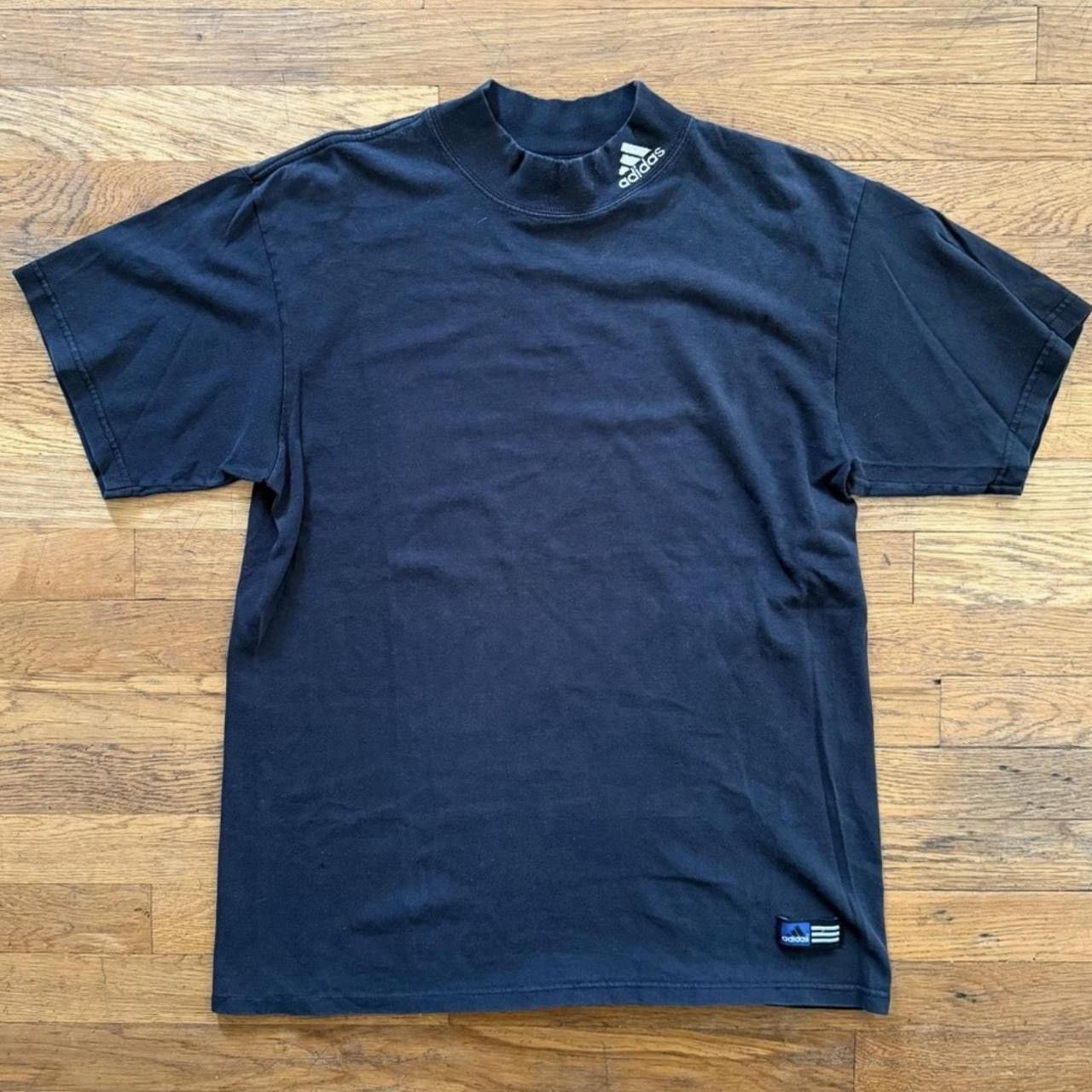 Adidas Vintage Adidas Mock-Neck Tee Size US S / EU 44-46 / 1 - 1 Thumbnail