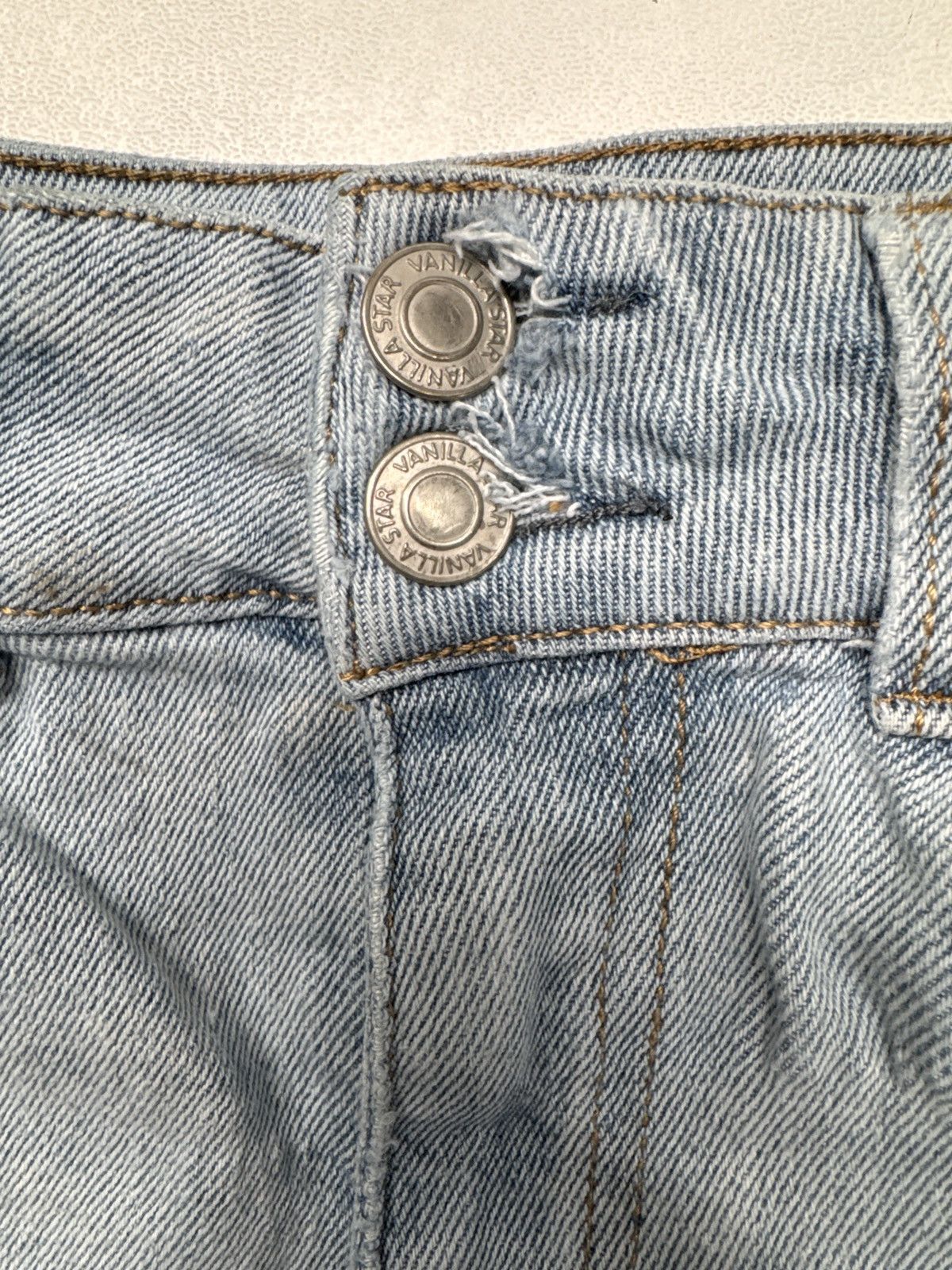 Other Vanilla Star Distressed High Rise Skinny Jeans W28 Y2K Size 28" / US 6 / IT 42 - 10 Thumbnail