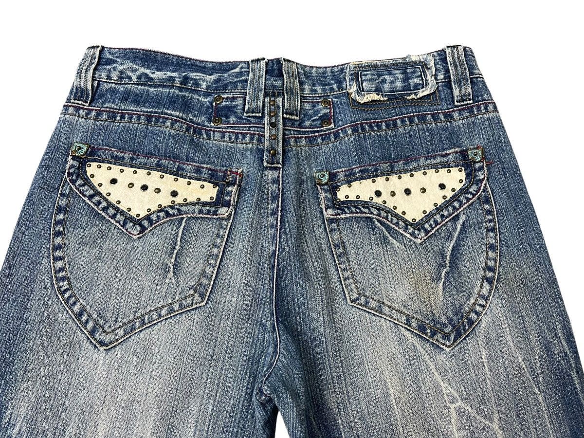 Japanese Brand Vintage B.S Raw Distressed Jeans Size US 34 / EU 50 - 3 Thumbnail