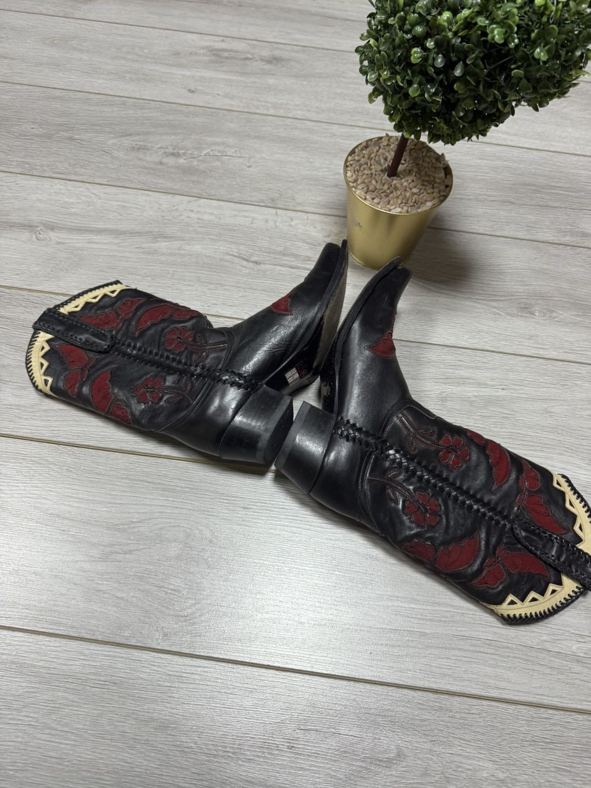 Sendra Sendra vintage leather patterns western rodeo cowboy floral Size US 8.5 / EU 41-42 - 4 Thumbnail