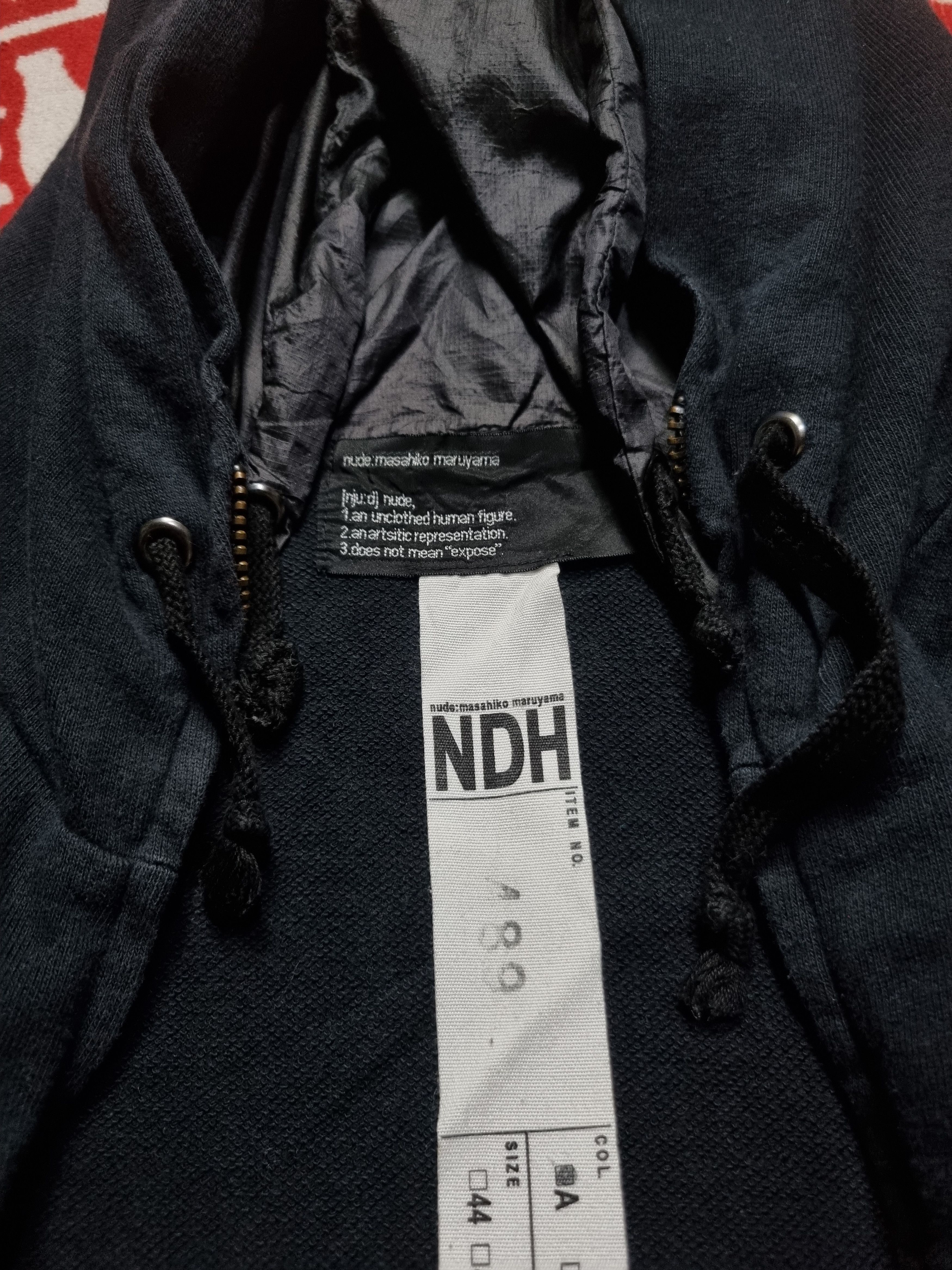 Nude: Masahiko Maruyama Nude: Masahiko Maruyama Dark Blue Zip Up Double Hoodie Size US L / EU 52-54 / 3 - 7 Thumbnail
