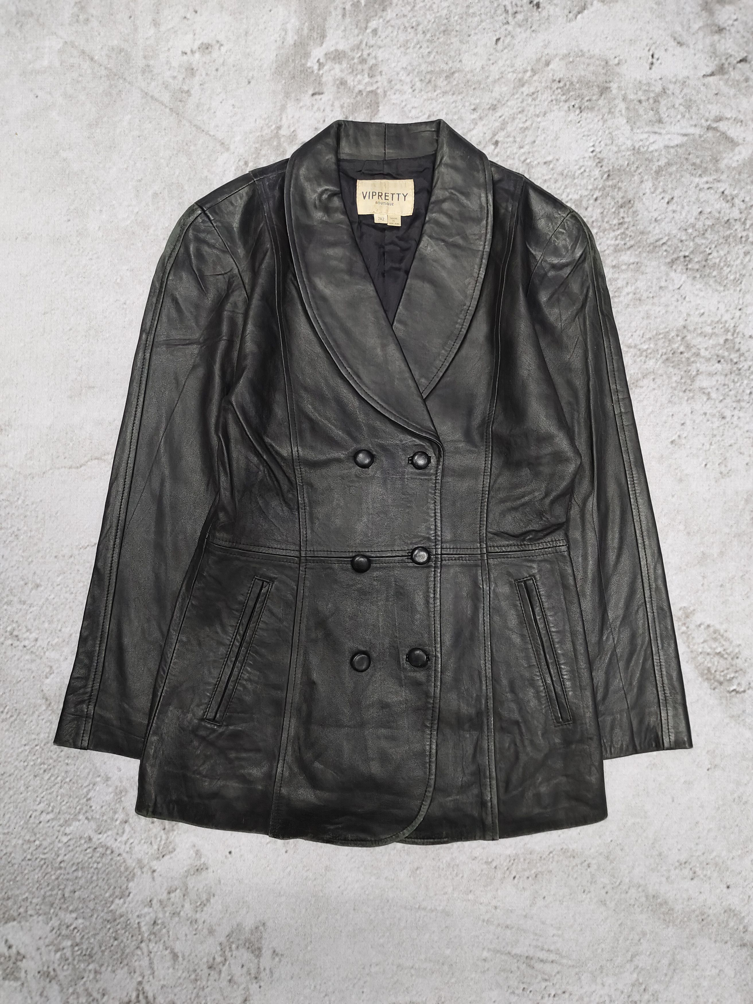 Seditionaries 90s Vipretty Boutique- Minimalist Tailored Sheepskin Leather Size M / US 6-8 / IT 42-44 - 4 Thumbnail