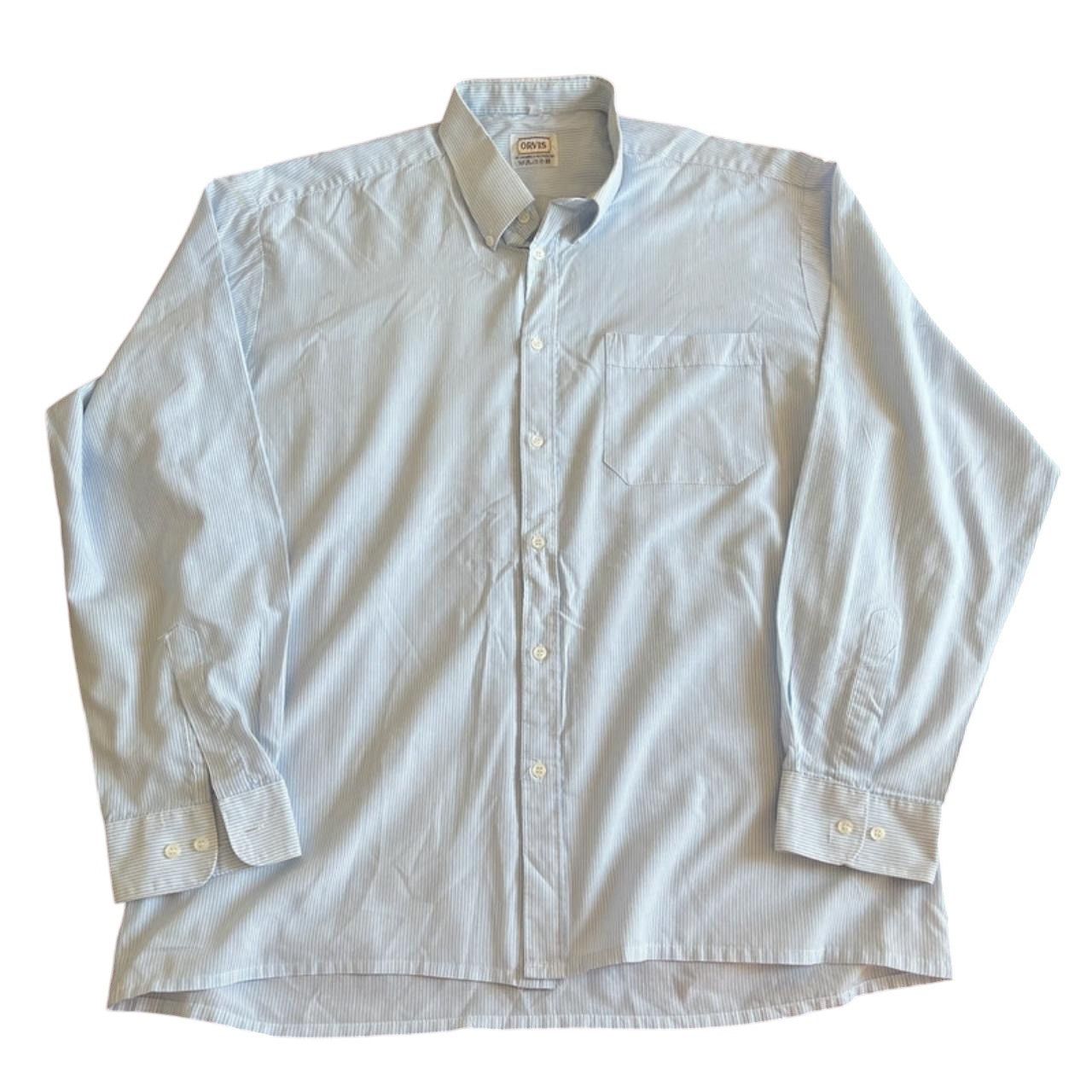 Orvis Orvis Blue White Button Up Shirt Men's Size 44 Size US XL / EU 56 / 4 - 1 Thumbnail