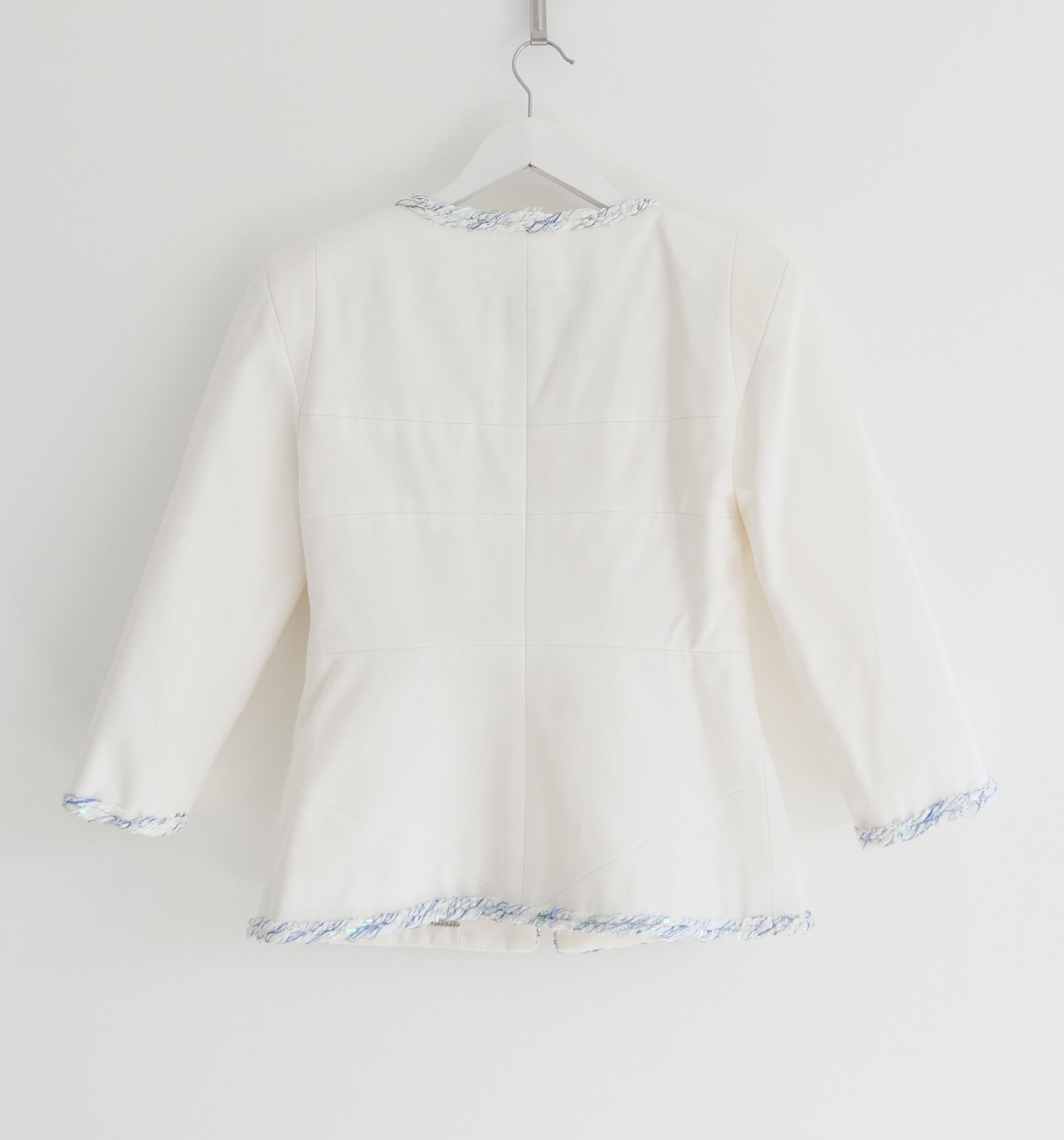Chanel Chanel Spring 2018 Iridescent Cotton Tweed Trim Jacket 18P Size S / US 4 / IT 40 - 5 Thumbnail