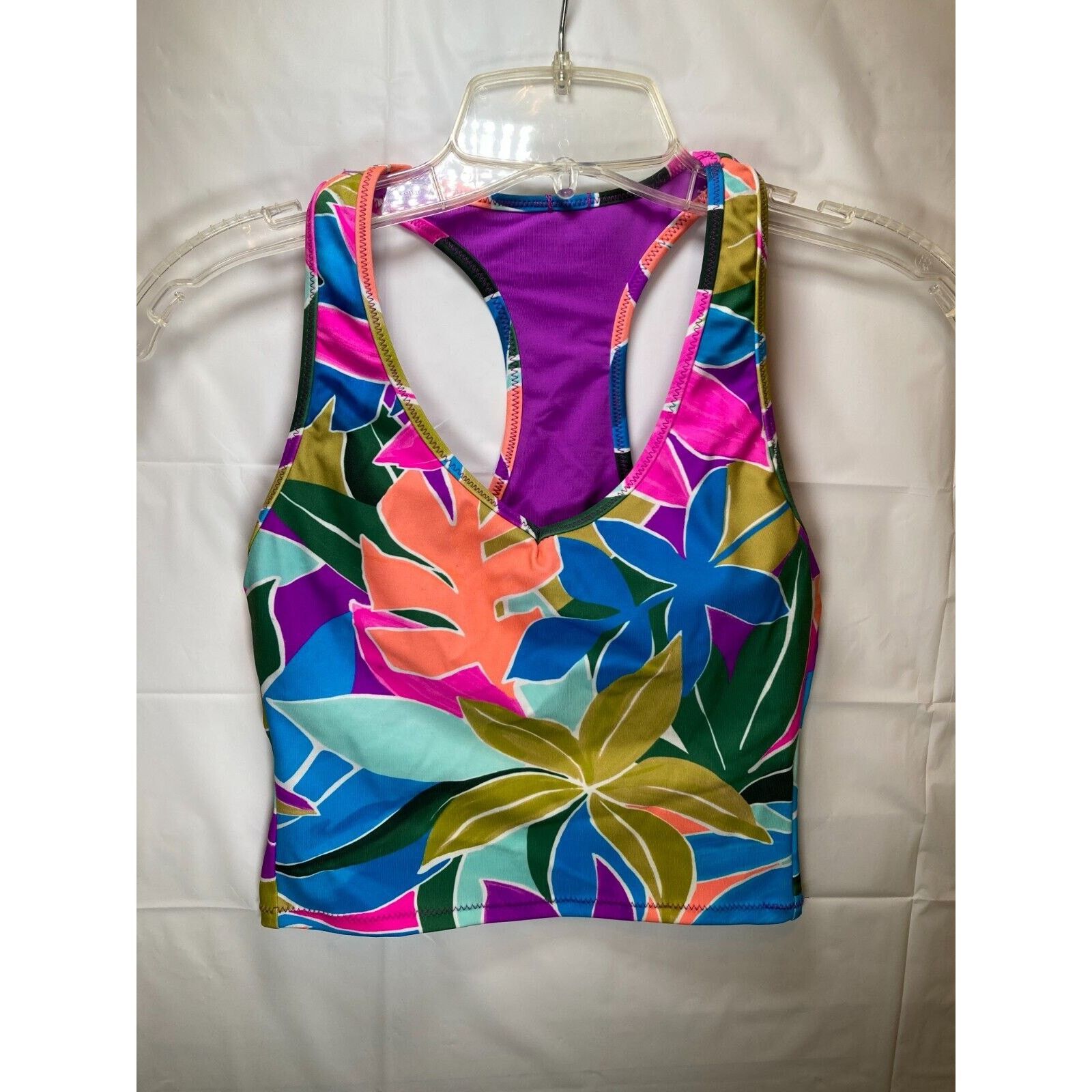 Hurley HURLEY Swim Tankini Top Juniors' Mas Isla Racerback XS Size ONE SIZE - 2 Thumbnail