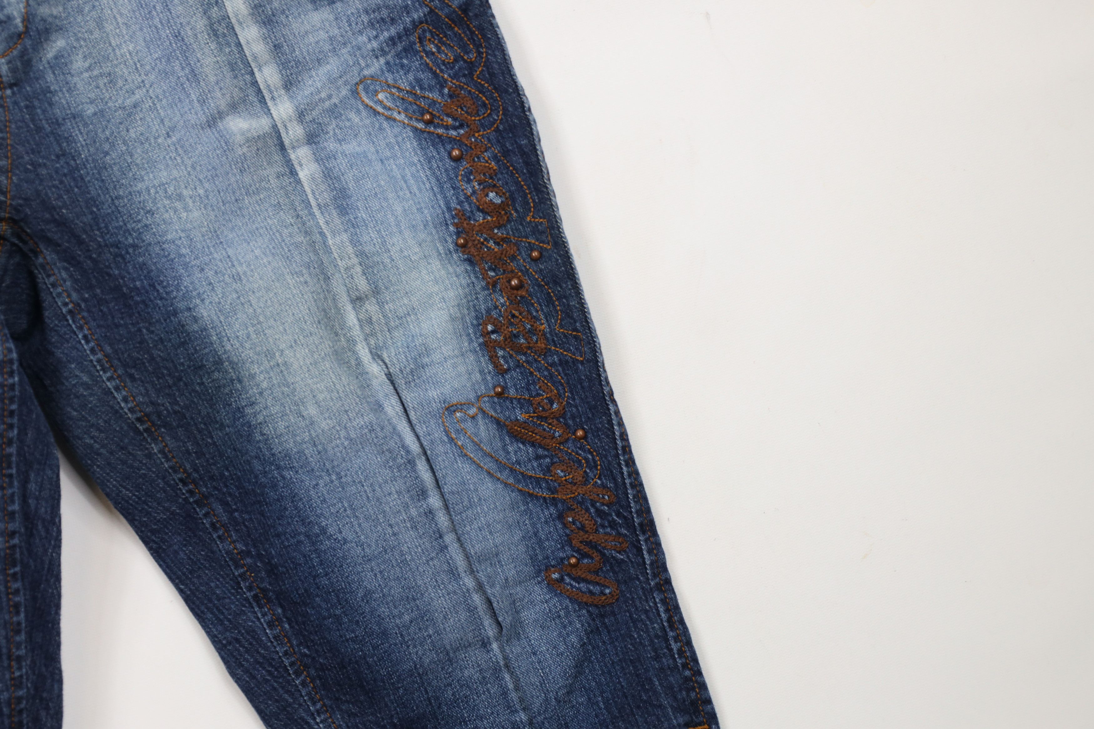 Vintage Vintage Y2K Apple Bottoms Jeans Out Denim Capris Jeans Blue Size 32" / US 10 / IT 46 - 4 Thumbnail
