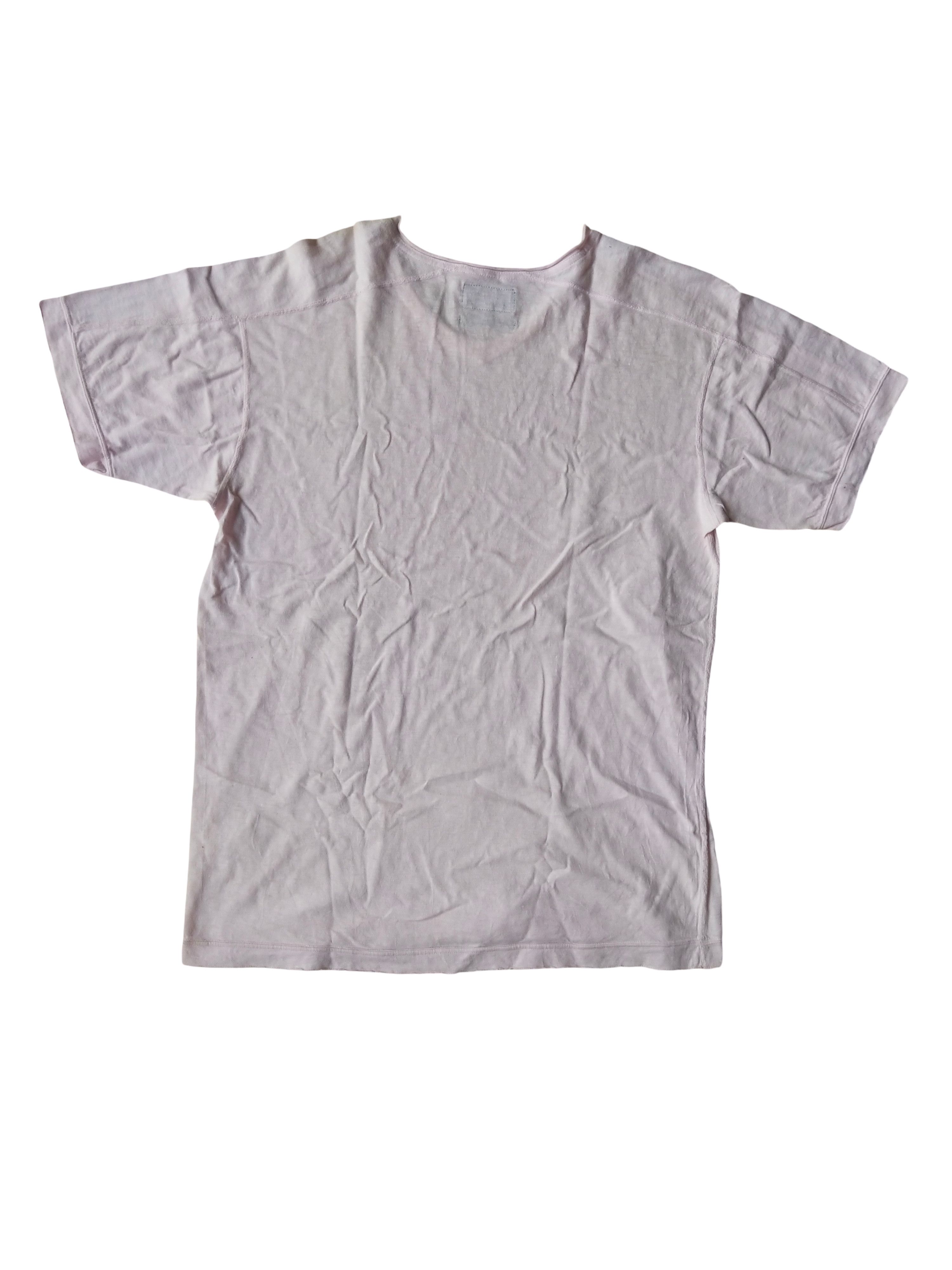 Beams Plus Beams Plus Made in Japan Faded Pink V-Neck T-Shirt Americana Size US L / EU 52-54 / 3 - 3 Thumbnail