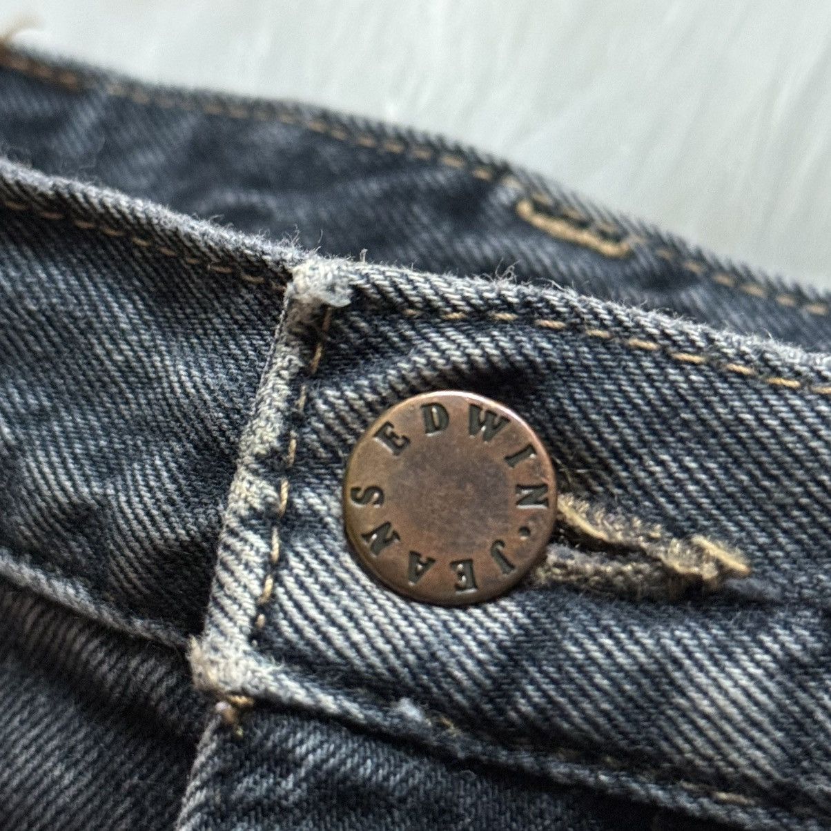 Edwin 📌 Vintage Edwin Made in Japan Archive Y2K Jeans Size US 34 / EU 50 - 15 Thumbnail